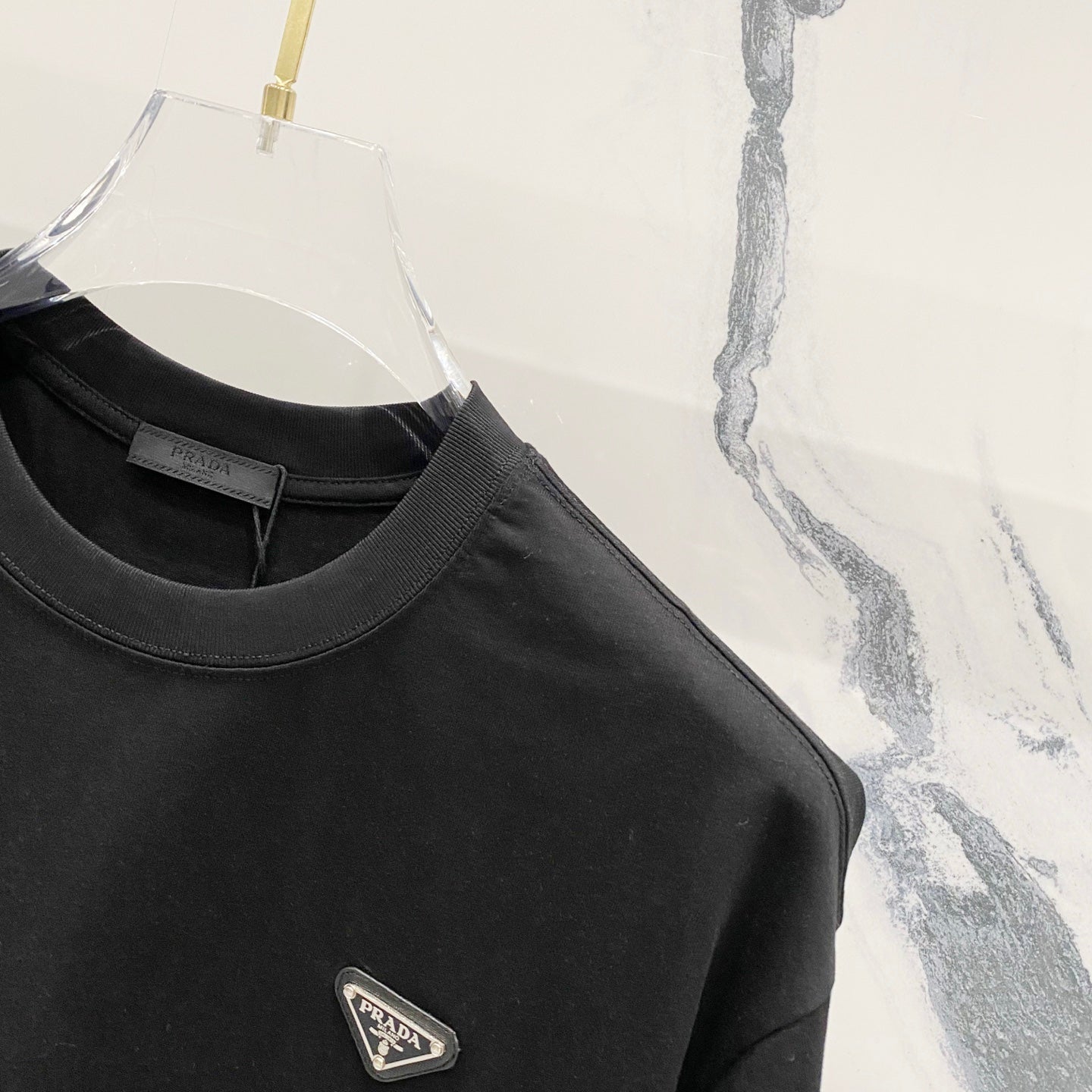PRADA 320g Embroidered Logo Cotton T-Shirt | S–XL