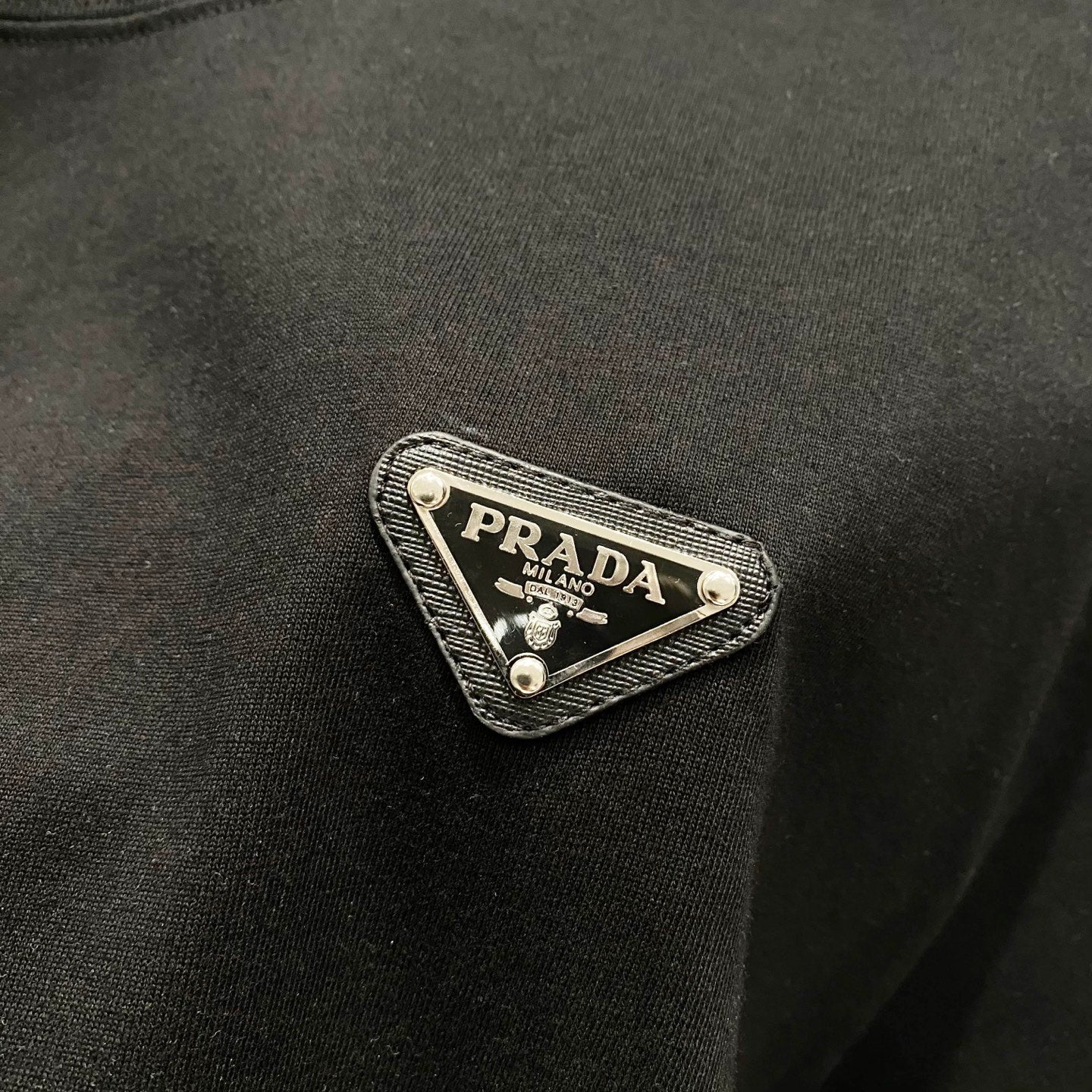 PRADA 320g Embroidered Logo Cotton T-Shirt | S–XL