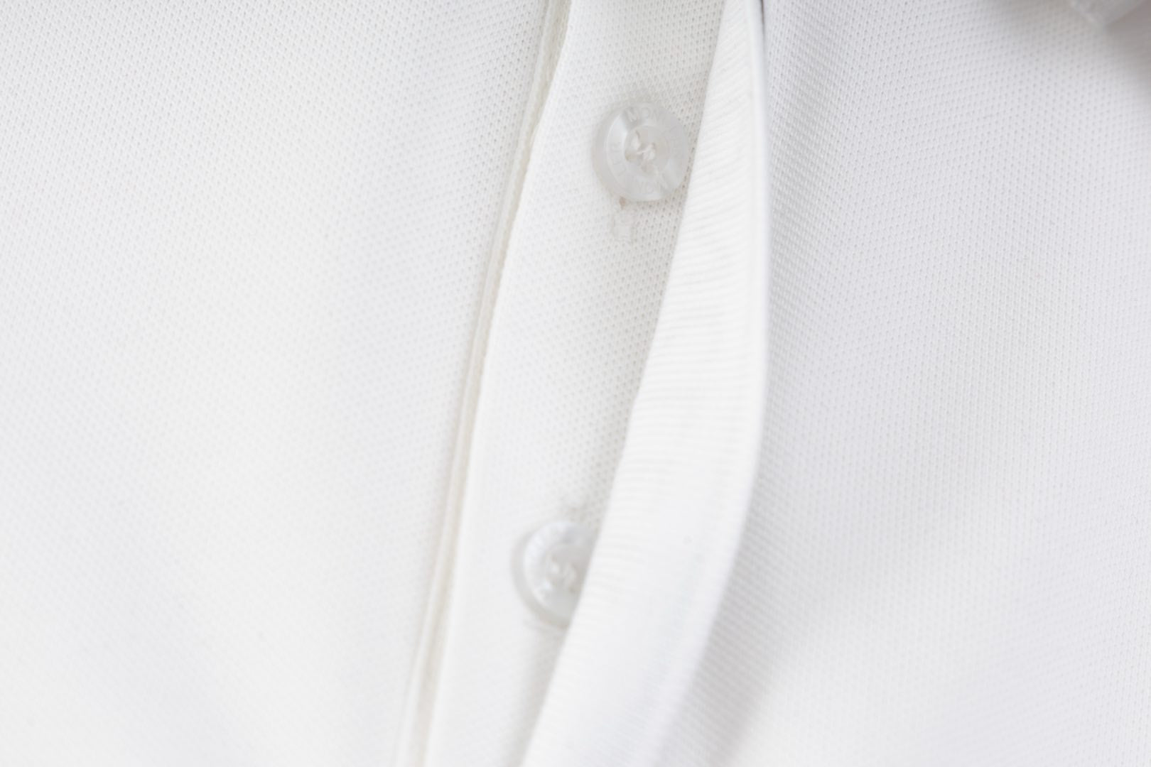 MONCLER Polo Shirt – Retro Contrast Collar – White – Sizes M–3XL
