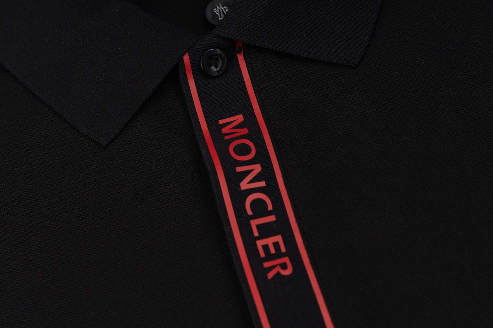 MONCLER Polo Shirt – Retro Contrast Collar – Royal Blue – Sizes M–3XL