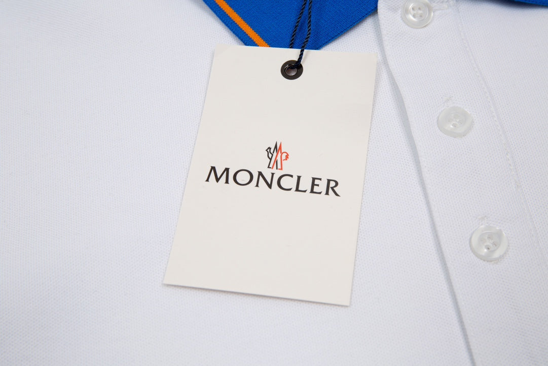 MONCLER Polo Shirt – Premium Mercerized Cotton Piqué – Spring/Summer Collection – Sizes M–3XL