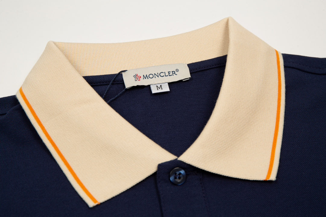 MONCLER Polo Shirt – Premium Mercerized Cotton Piqué – Spring/Summer Collection – Sizes M–3XL