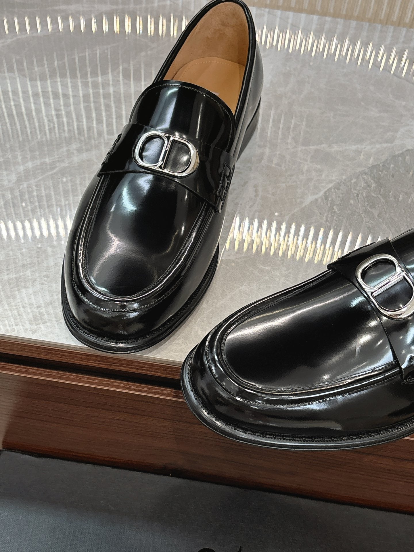 Dior Men’s Shoes – EXPLORER Derby | Premium Black Leather | Sizes 38–44
