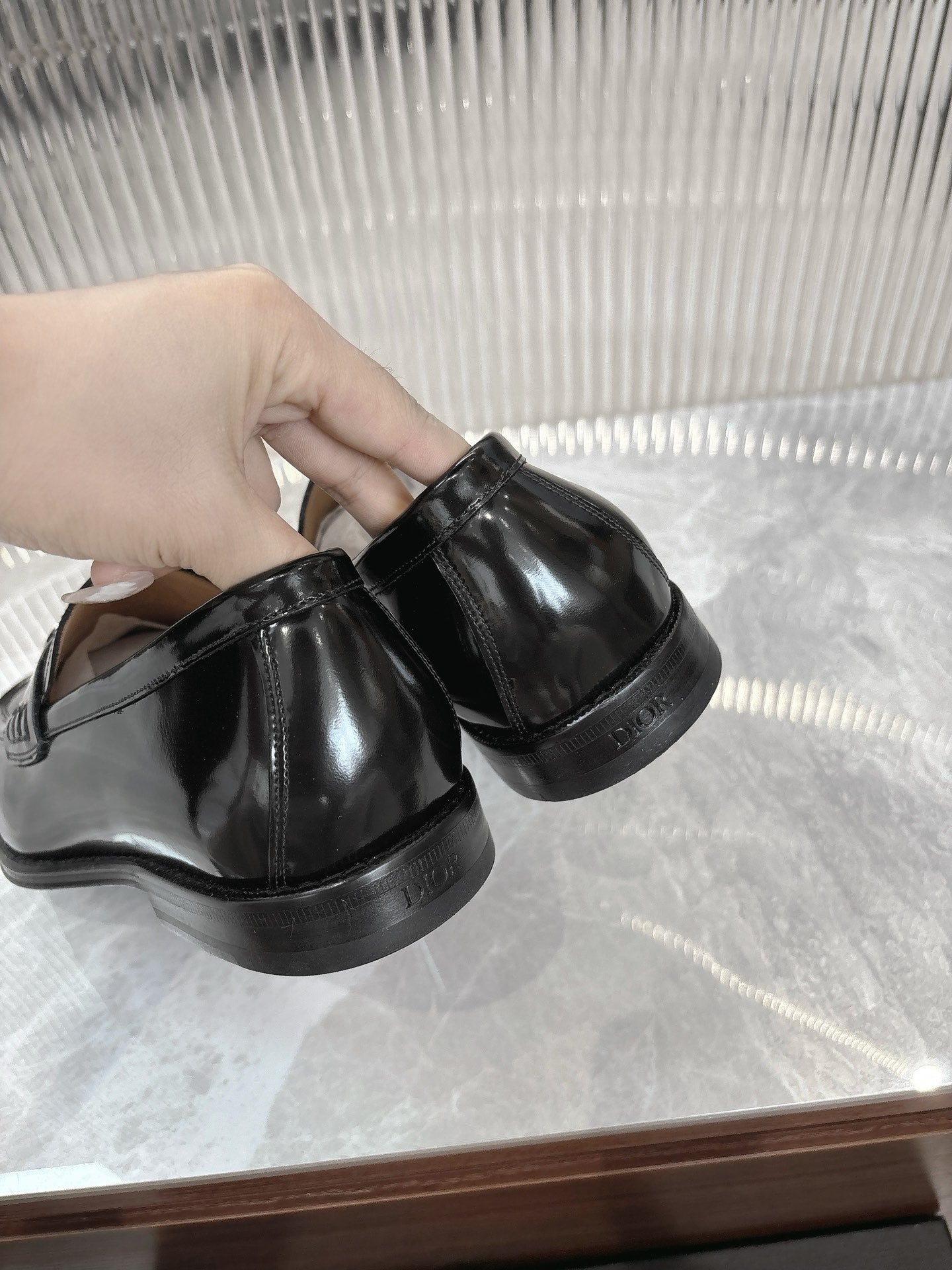Dior Men’s Shoes – EXPLORER Derby | Premium Black Leather | Sizes 38–44