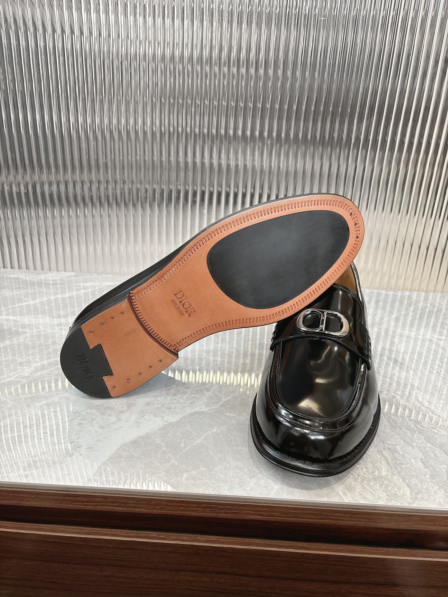Dior Men’s Shoes – EXPLORER Derby | Premium Black Leather | Sizes 38–44