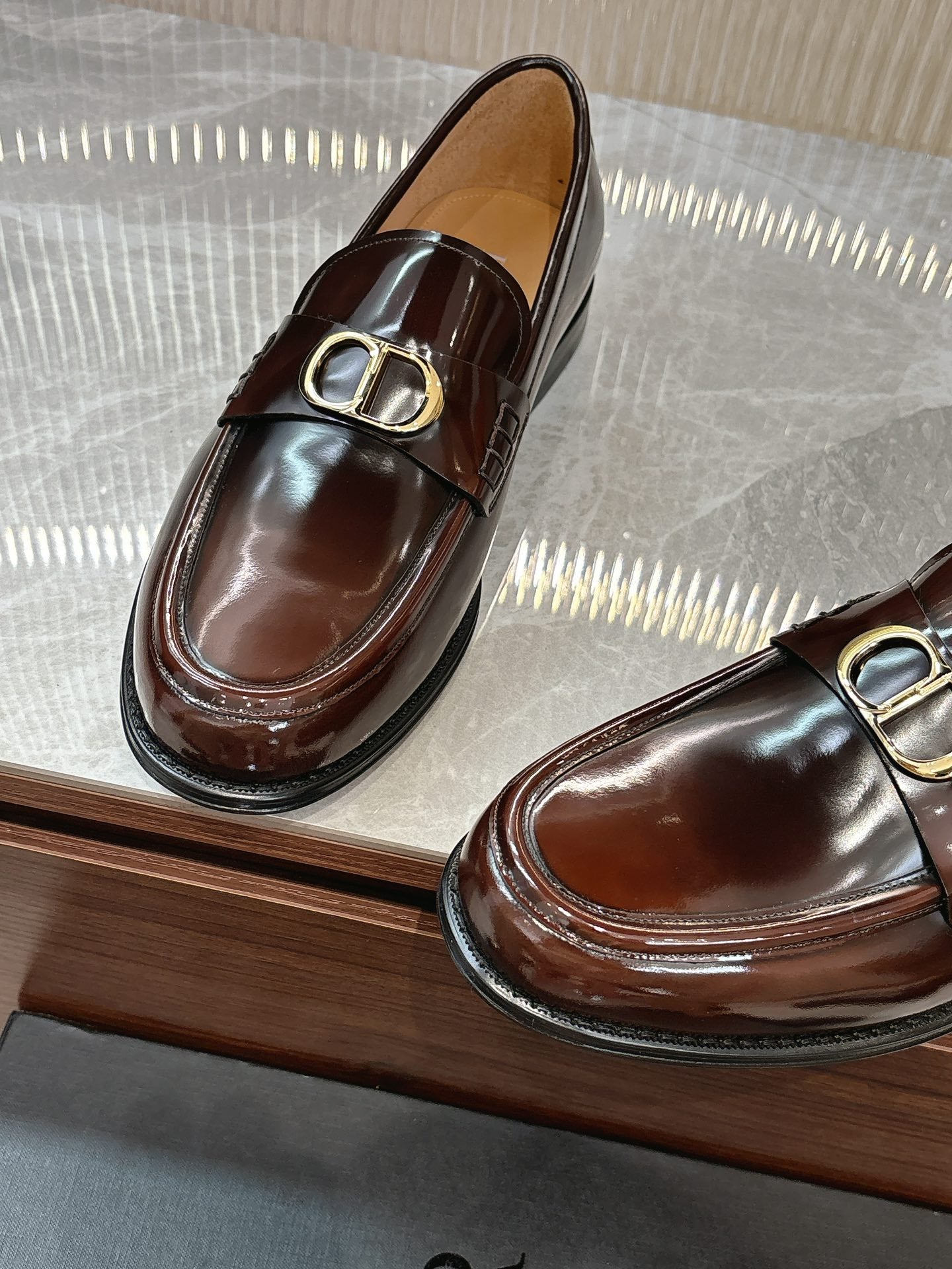 Dior Men’s Shoes – EXPLORER Derby | Premium Black Leather | Sizes 38–44
