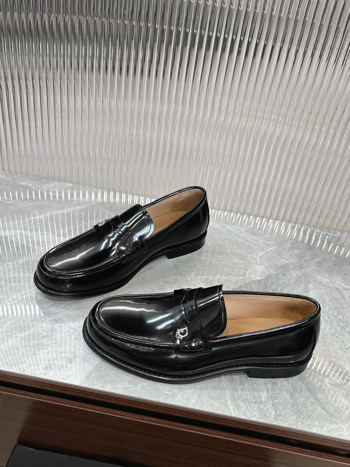 Dior Men’s Shoes – EXPLORER Derby | Premium Black Leather | Sizes 38–44