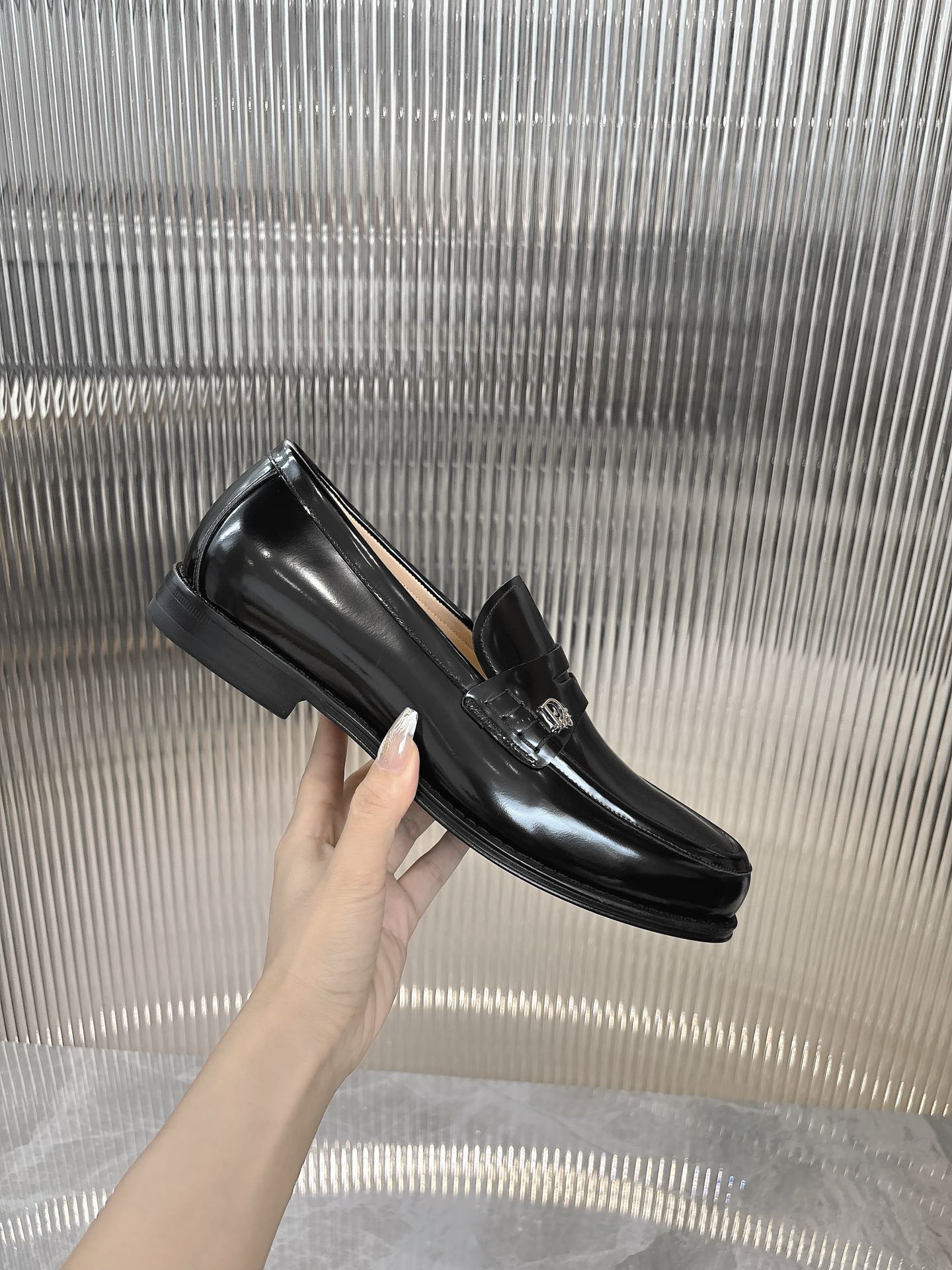 Dior Men’s Shoes – EXPLORER Derby | Premium Black Leather | Sizes 38–44