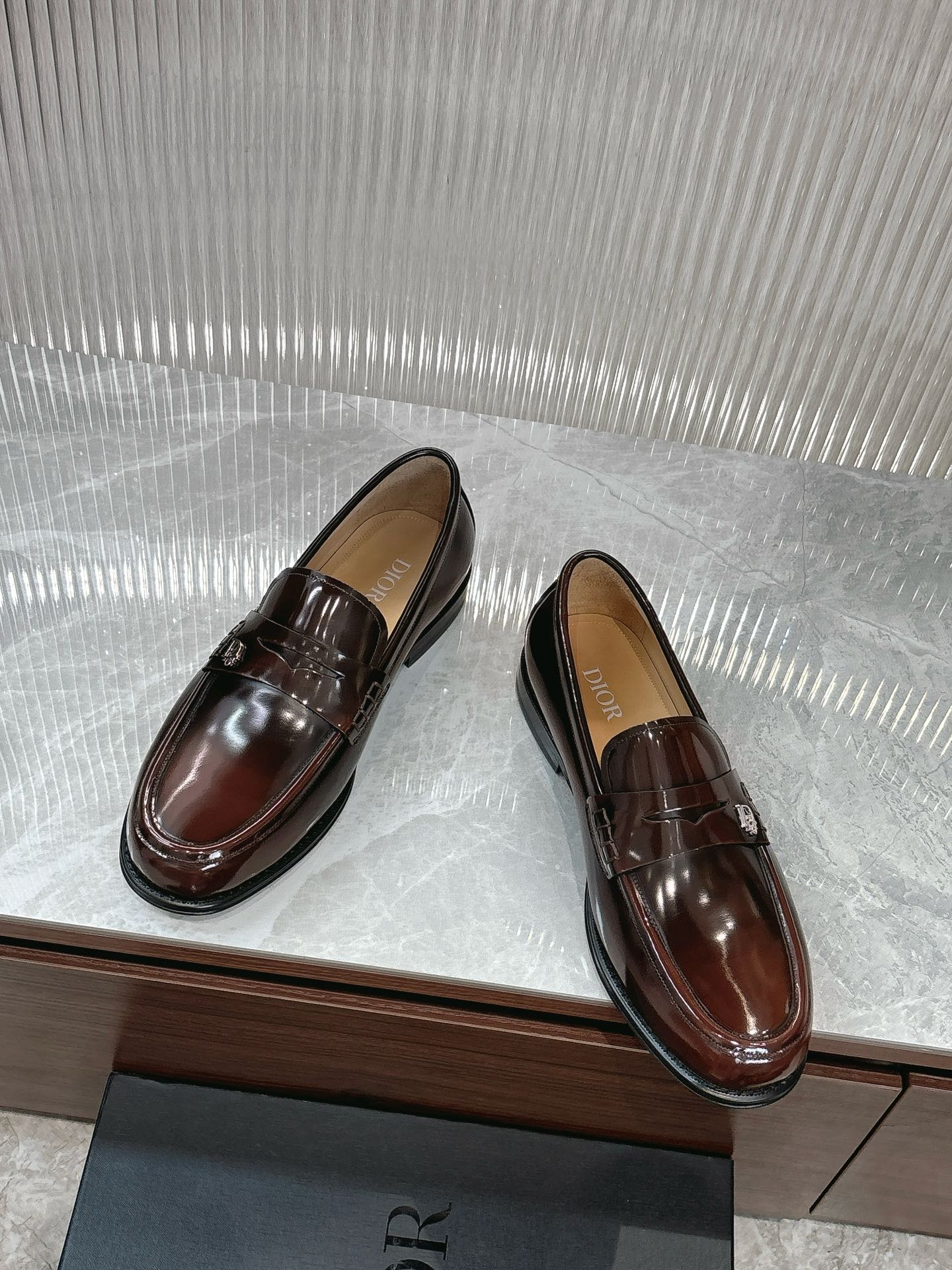 Dior Men’s Shoes – EXPLORER Derby | Premium Black Leather | Sizes 38–44
