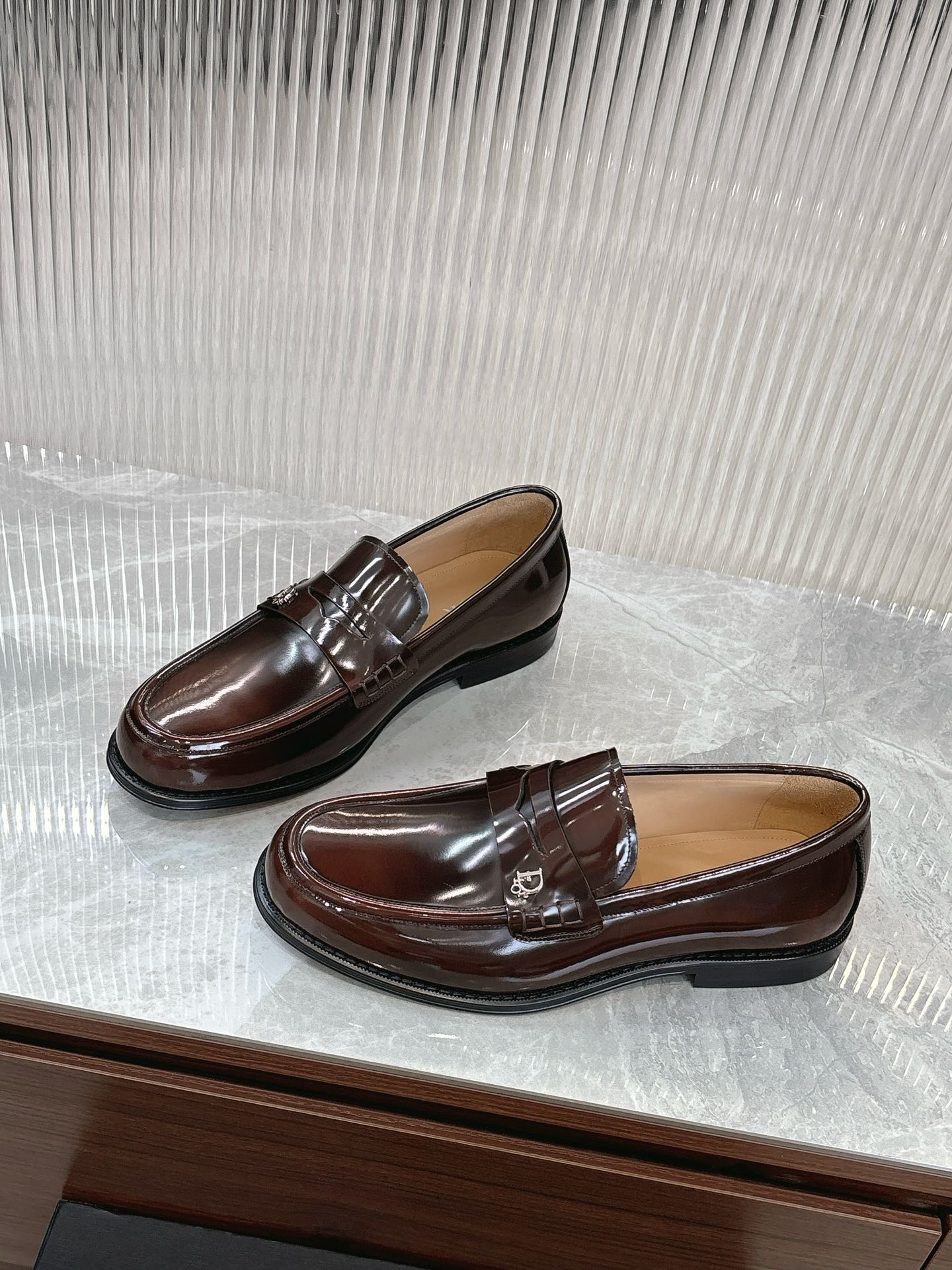 Dior Men’s Shoes – EXPLORER Derby | Premium Black Leather | Sizes 38–44
