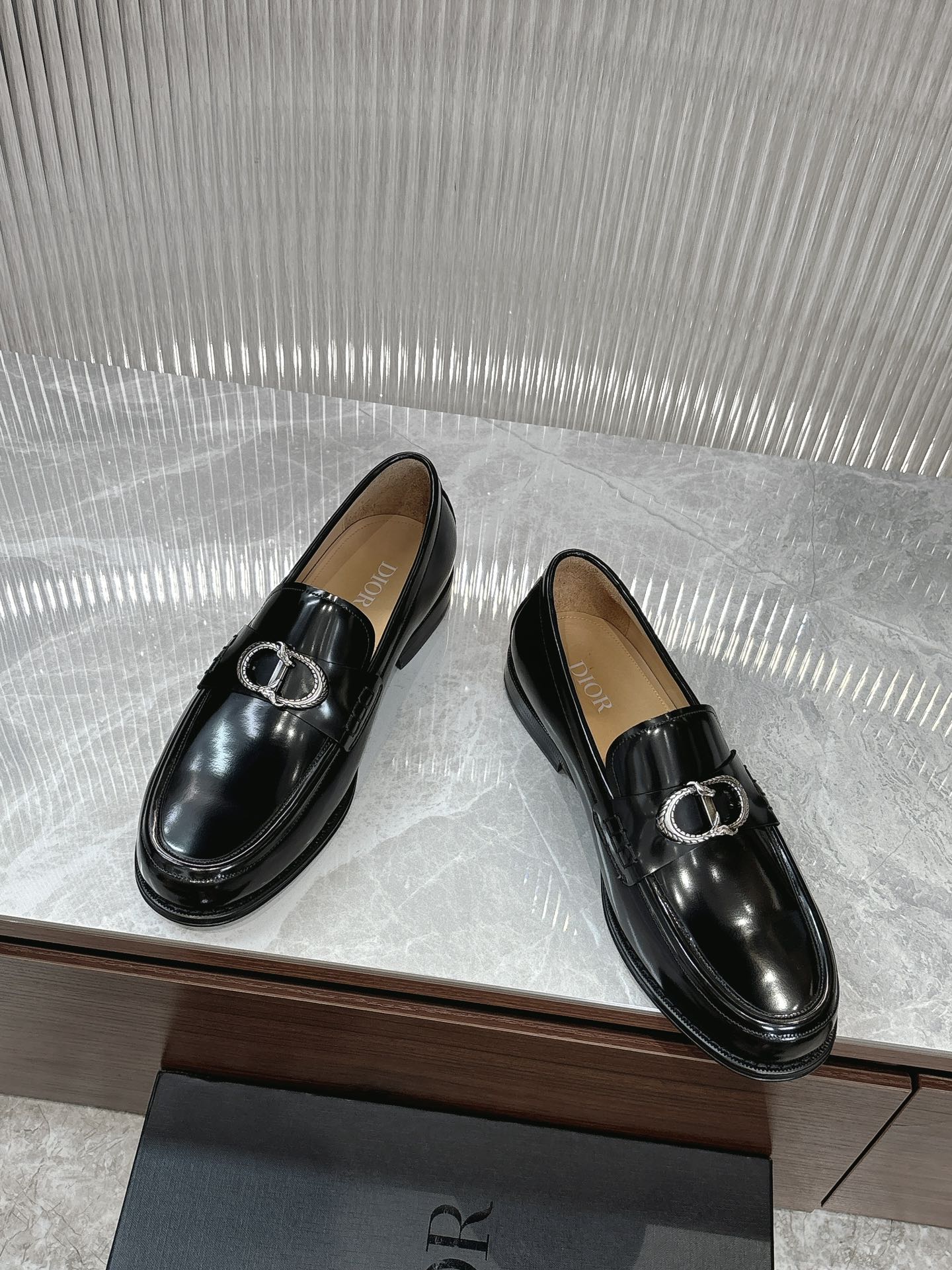 Dior Men’s Shoes – EXPLORER Derby | Premium Black Leather | Sizes 38–44