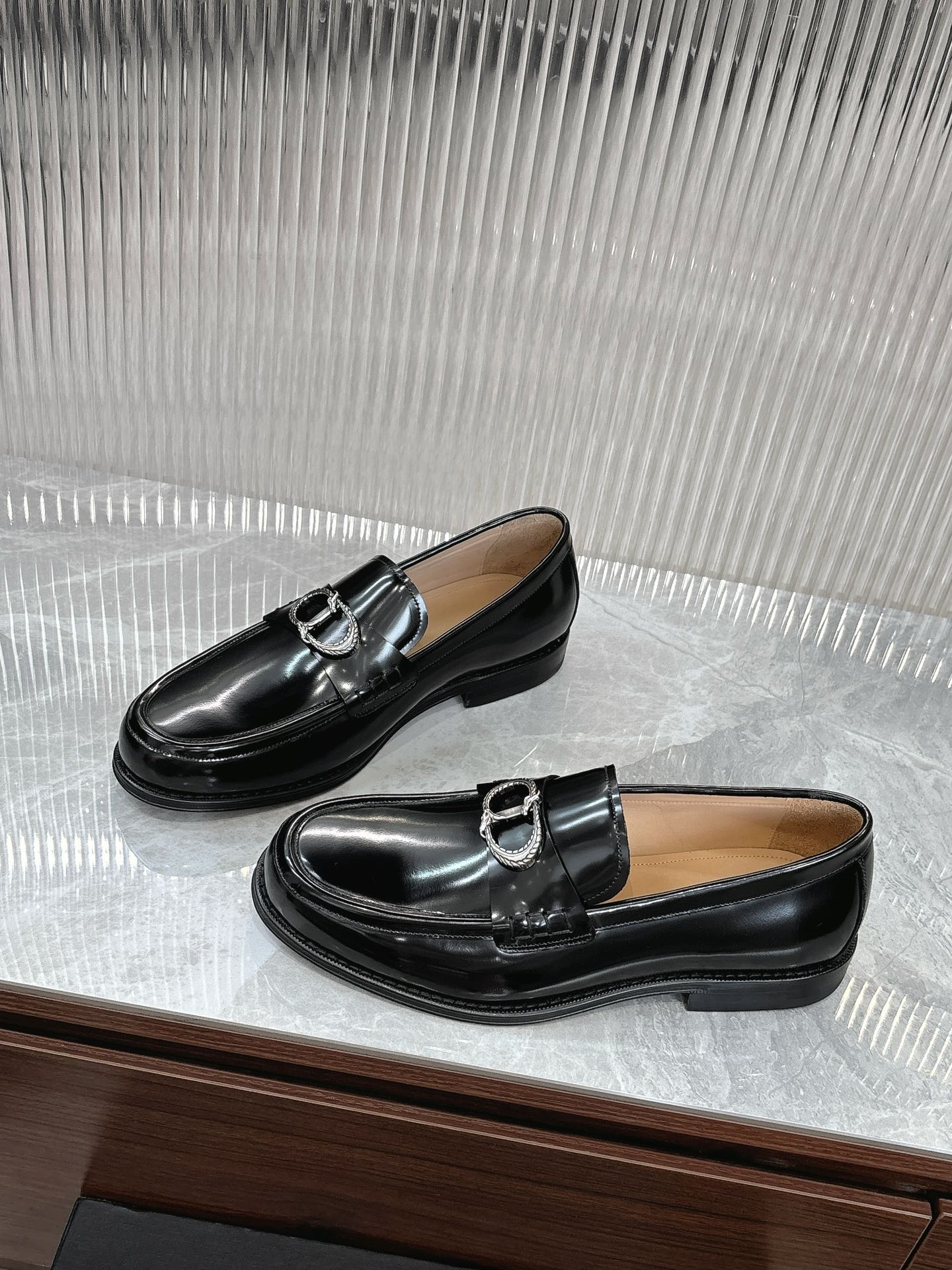 Dior Men’s Shoes – EXPLORER Derby | Premium Black Leather | Sizes 38–44