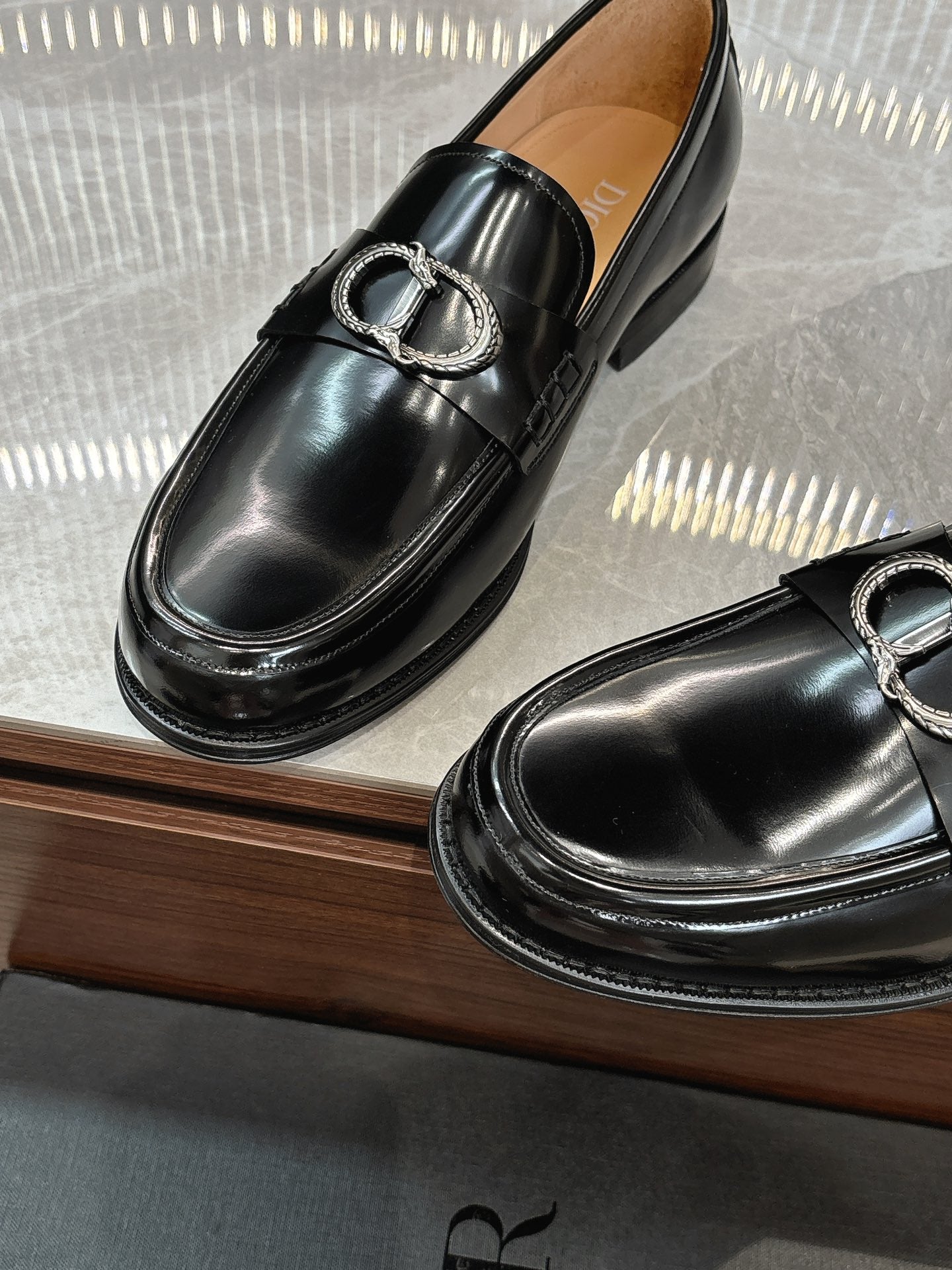 Dior Men’s Shoes – EXPLORER Derby | Premium Black Leather | Sizes 38–44