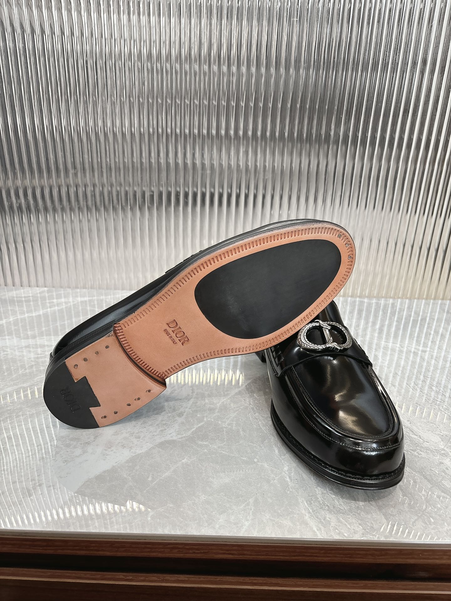 Dior Men’s Shoes – EXPLORER Derby | Premium Black Leather | Sizes 38–44