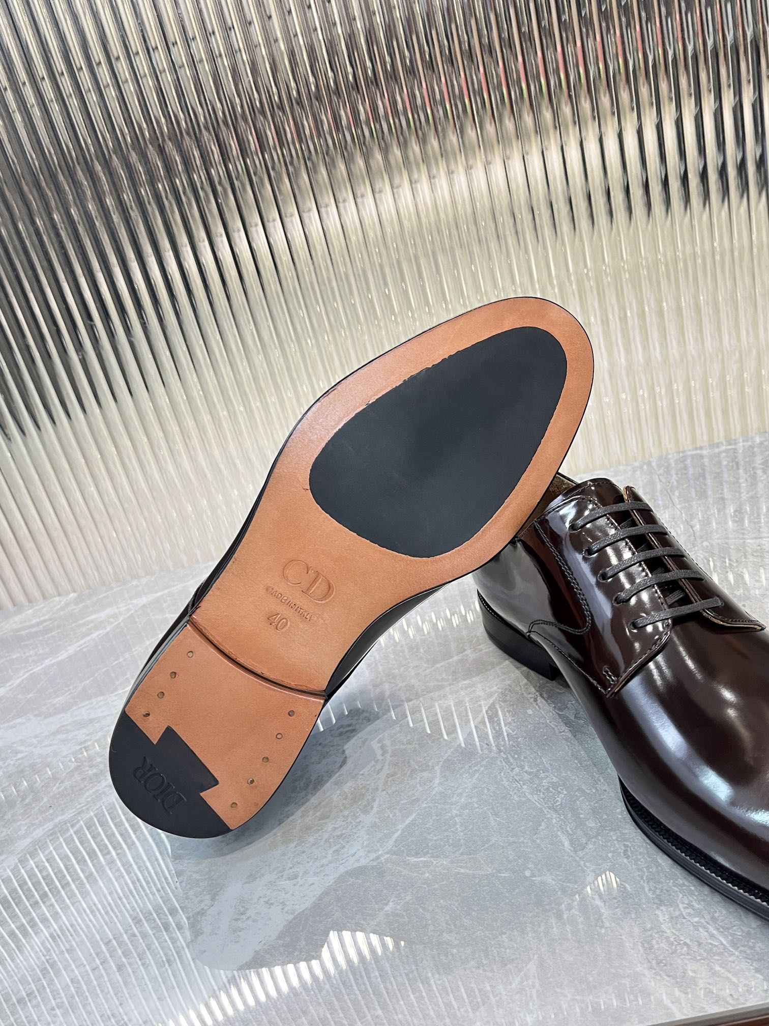 Dior Men’s Shoes – EXPLORER Derby | Premium Black Leather | Sizes 38–44