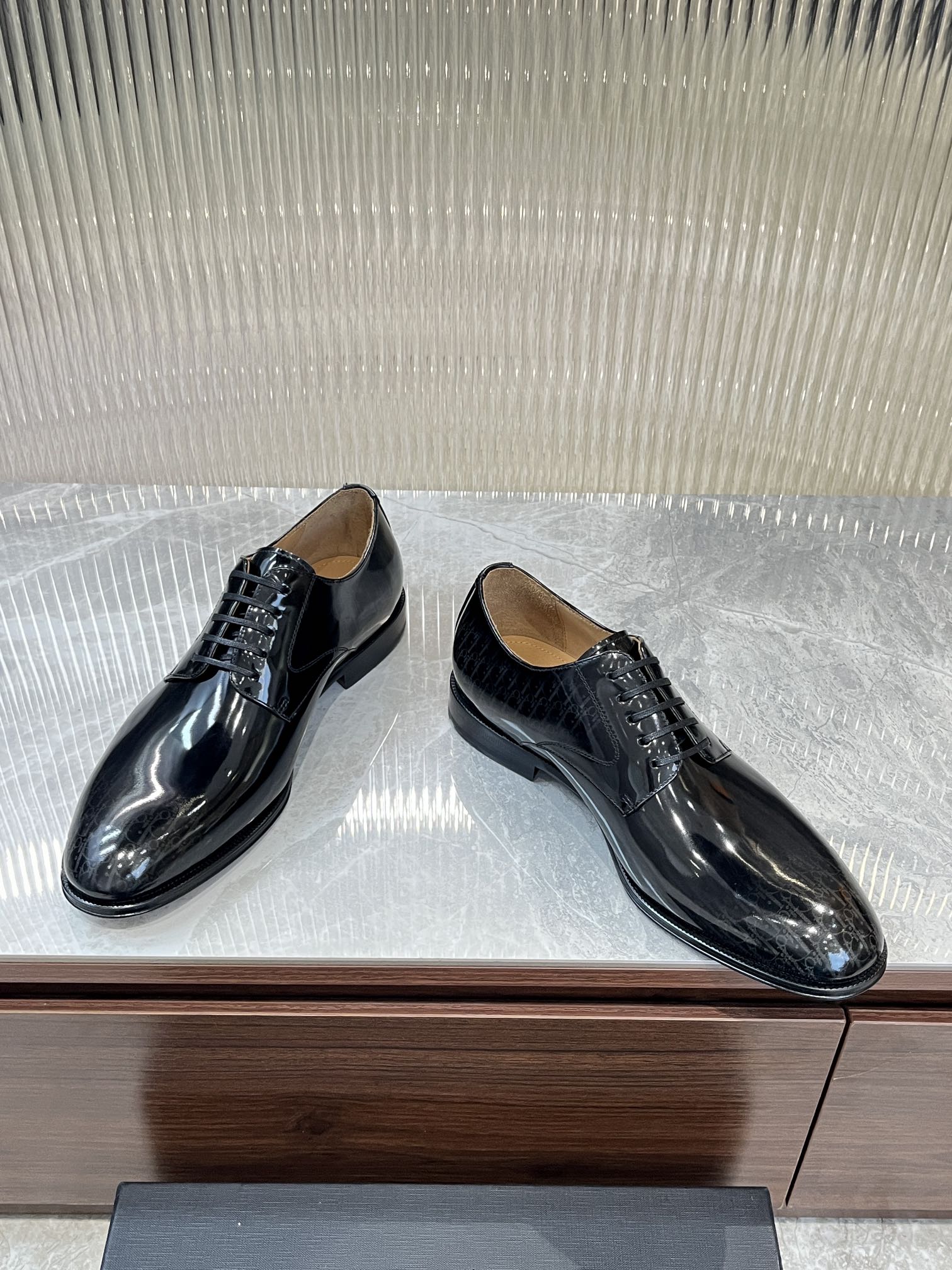 Dior Men’s Shoes – EXPLORER Derby | Premium Black Leather | Sizes 38–44