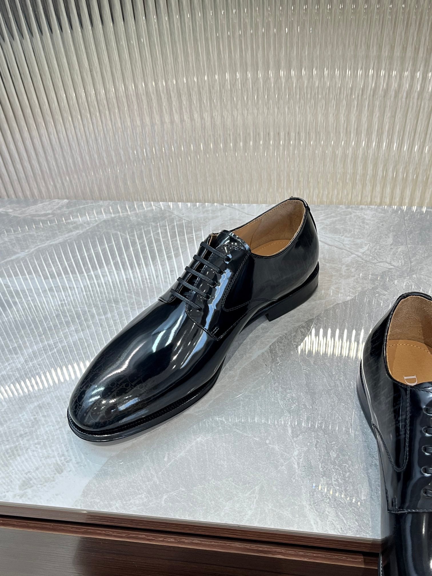 Dior Men’s Shoes – EXPLORER Derby | Premium Black Leather | Sizes 38–44