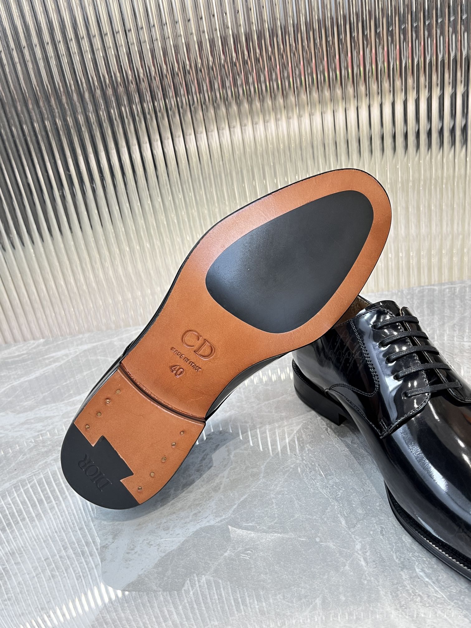 Dior Men’s Shoes – EXPLORER Derby | Premium Black Leather | Sizes 38–44