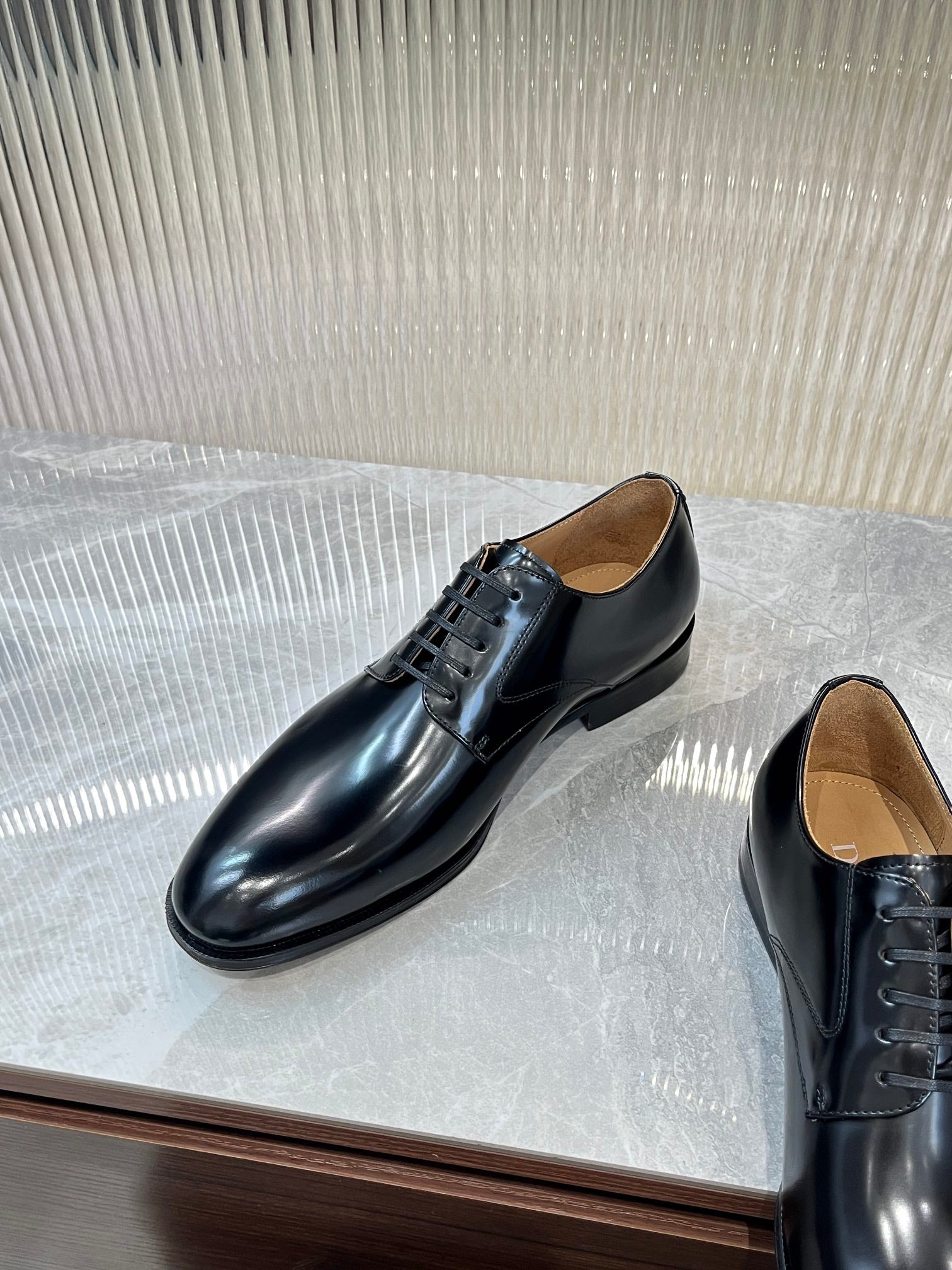Dior Men’s Shoes – EXPLORER Derby | Premium Black Leather | Sizes 38–44