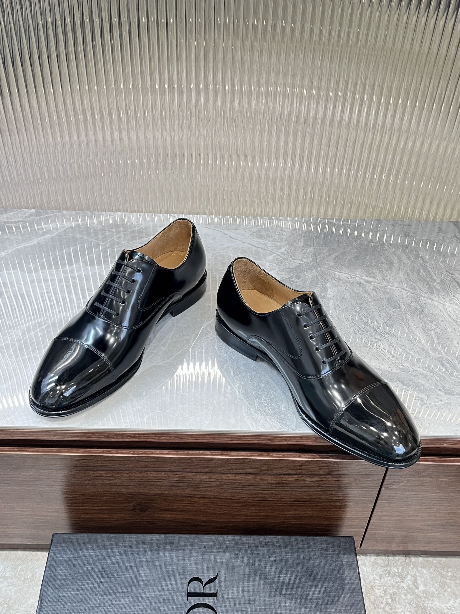 Dior Men’s Shoes – EXPLORER Derby | Premium Black Leather | Sizes 38–44