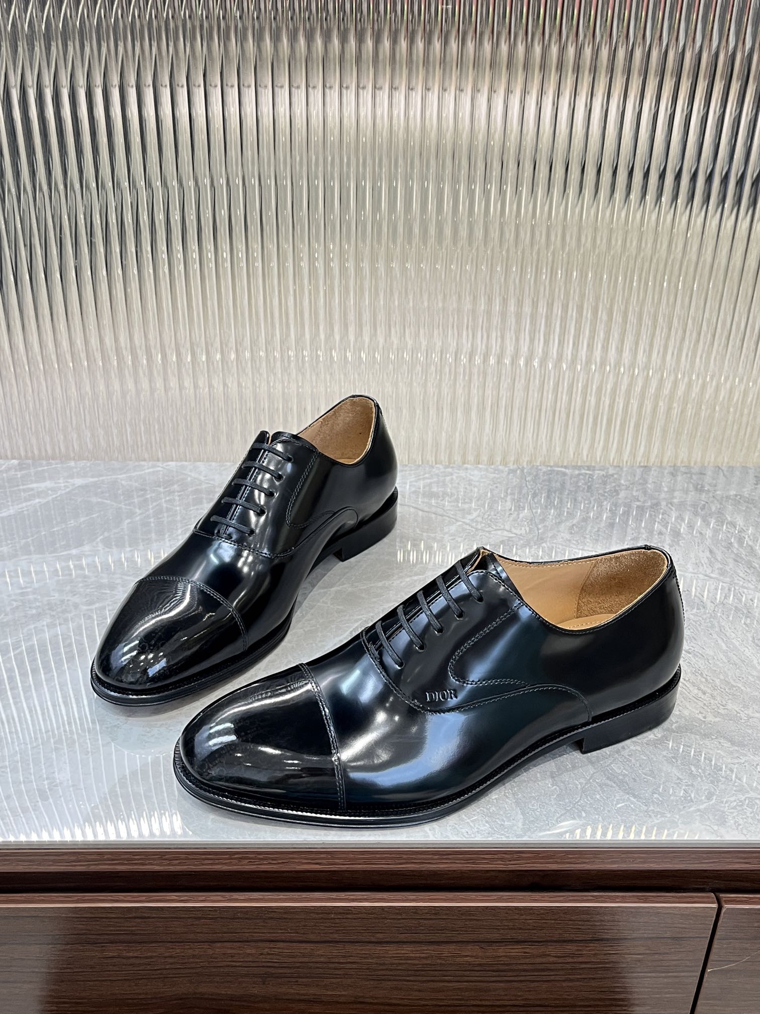 Dior Men’s Shoes – EXPLORER Derby | Premium Black Leather | Sizes 38–44