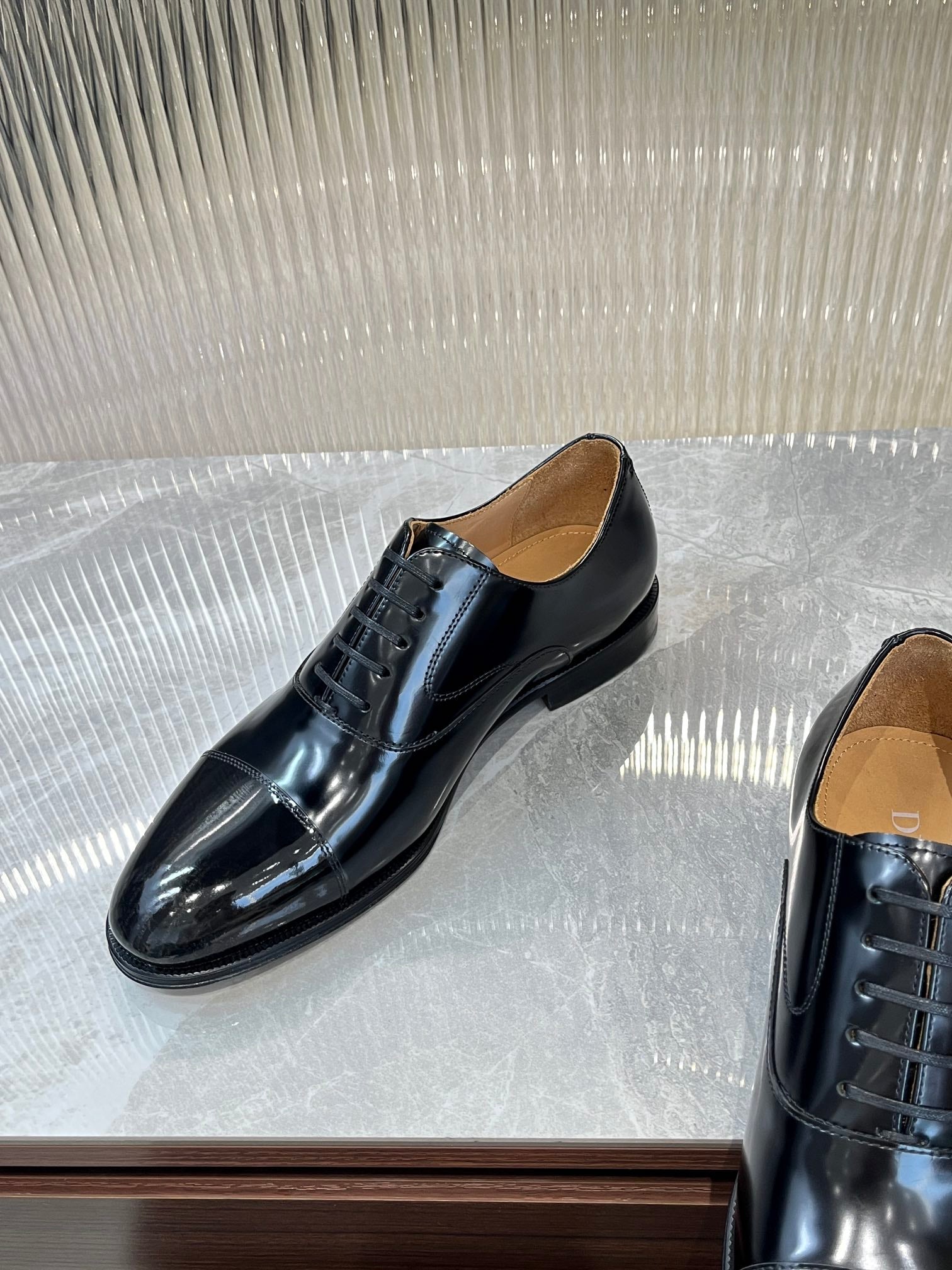Dior Men’s Shoes – EXPLORER Derby | Premium Black Leather | Sizes 38–44