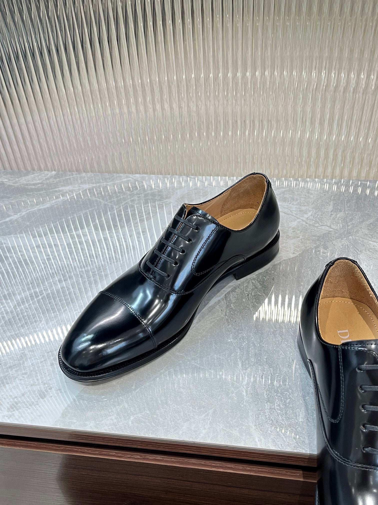 Dior Men’s Shoes – EXPLORER Derby | Premium Black Leather | Sizes 38–44