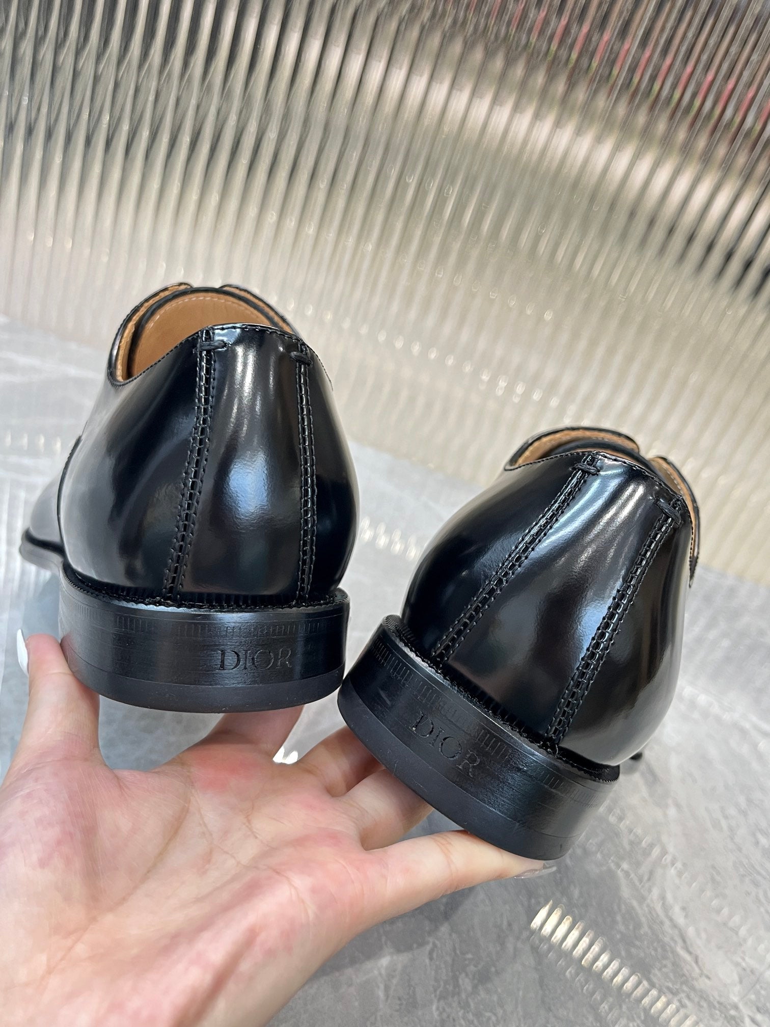 Dior Men’s Shoes – EXPLORER Derby | Premium Black Leather | Sizes 38–44