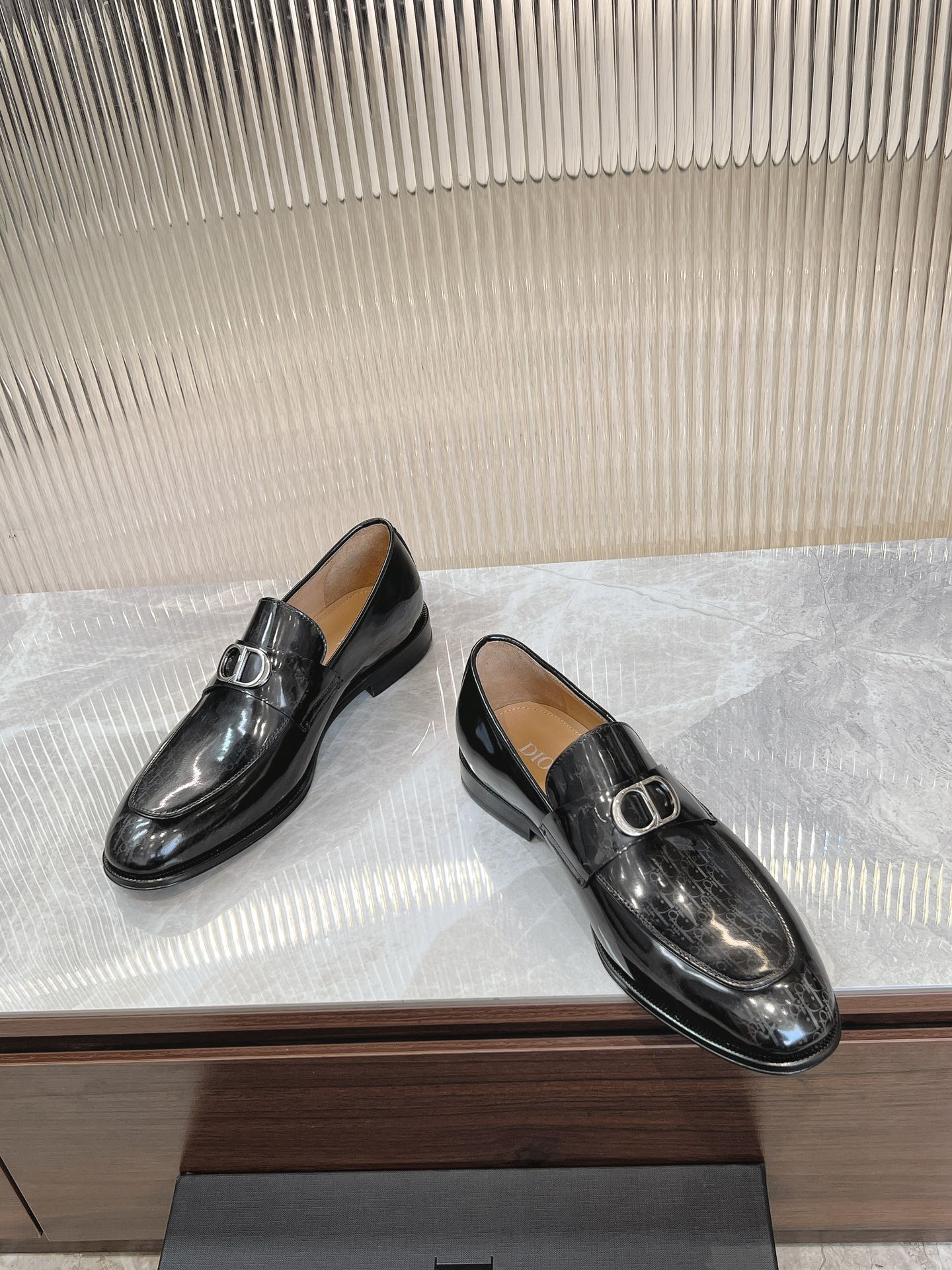 Dior Men’s Shoes – EXPLORER Derby | Premium Black Leather | Sizes 38–44