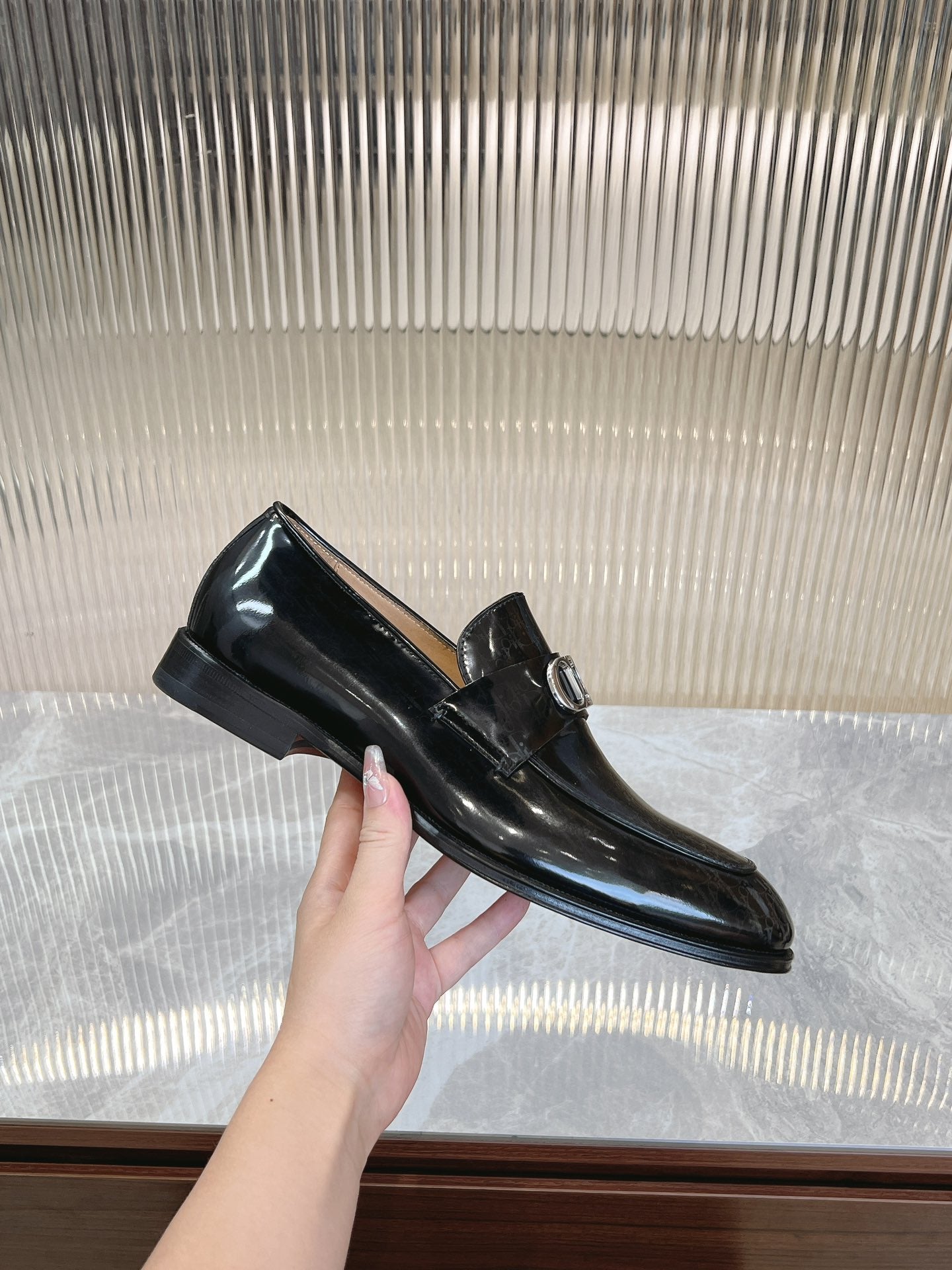 Dior Men’s Shoes – EXPLORER Derby | Premium Black Leather | Sizes 38–44