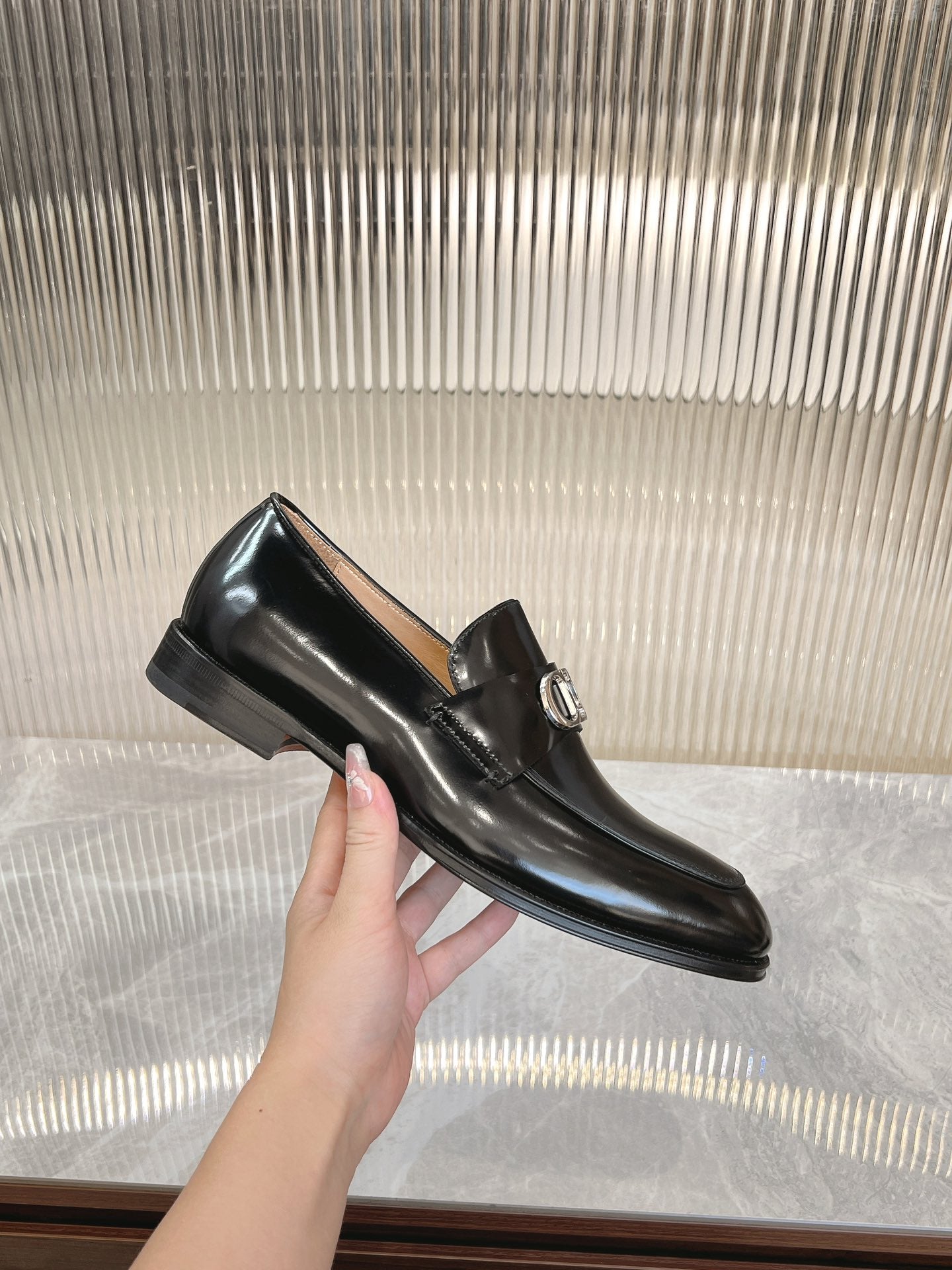 Dior Men’s Shoes – EXPLORER Derby | Premium Black Leather | Sizes 38–44