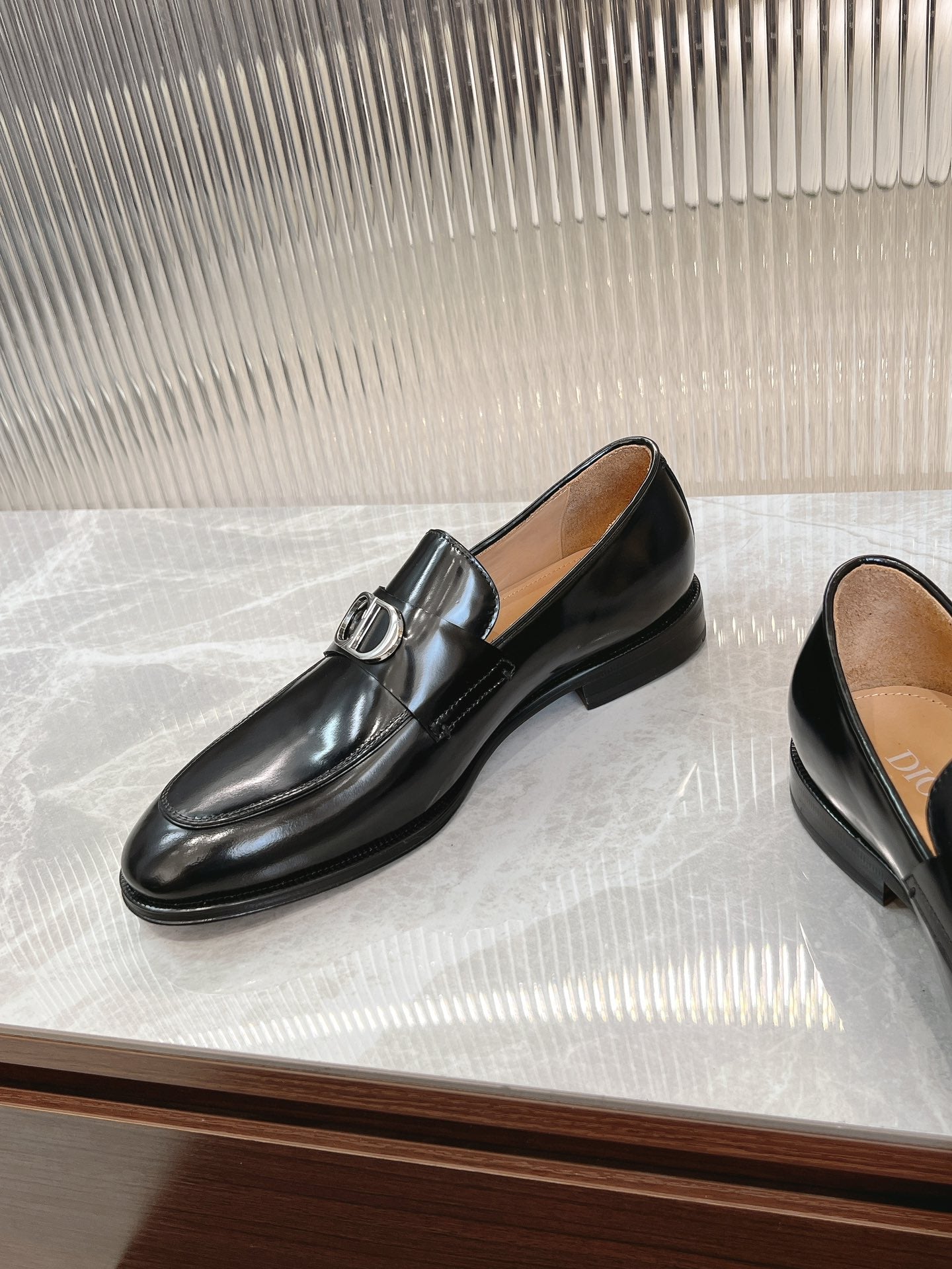 Dior Men’s Shoes – EXPLORER Derby | Premium Black Leather | Sizes 38–44