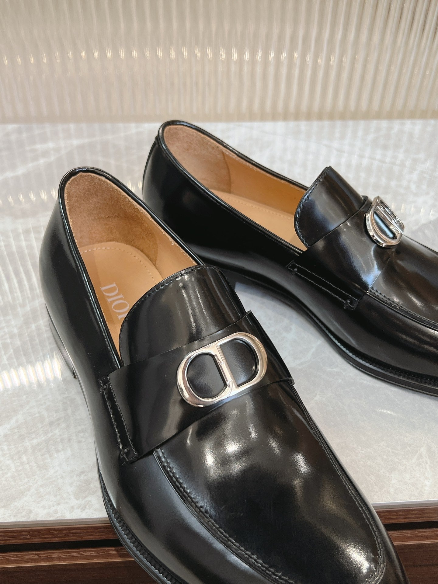 Dior Men’s Shoes – EXPLORER Derby | Premium Black Leather | Sizes 38–44