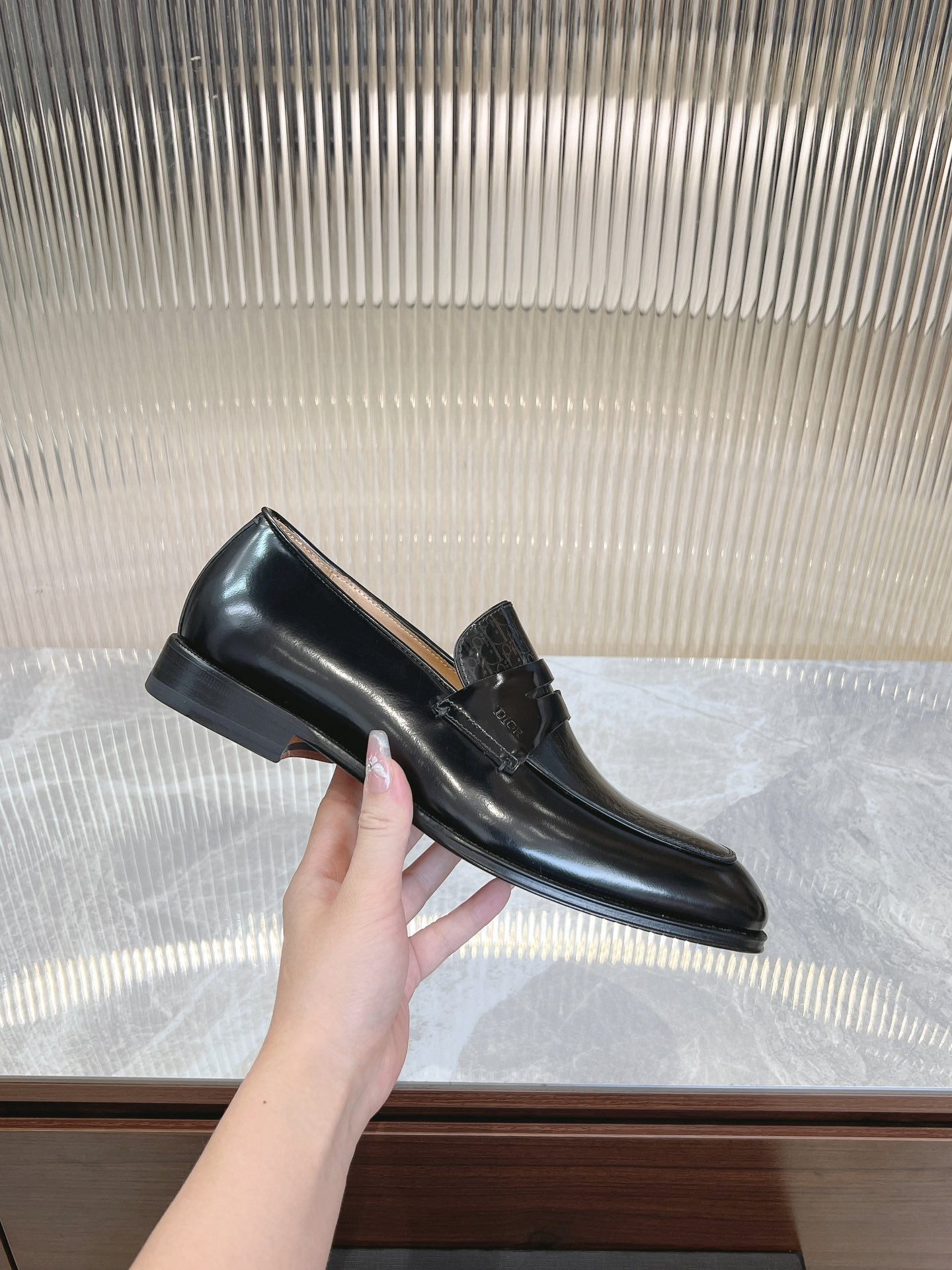 Dior Men’s Shoes – EXPLORER Derby | Premium Black Leather | Sizes 38–44