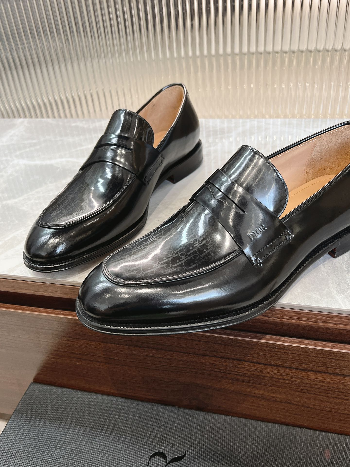 Dior Men’s Shoes – EXPLORER Derby | Premium Black Leather | Sizes 38–44