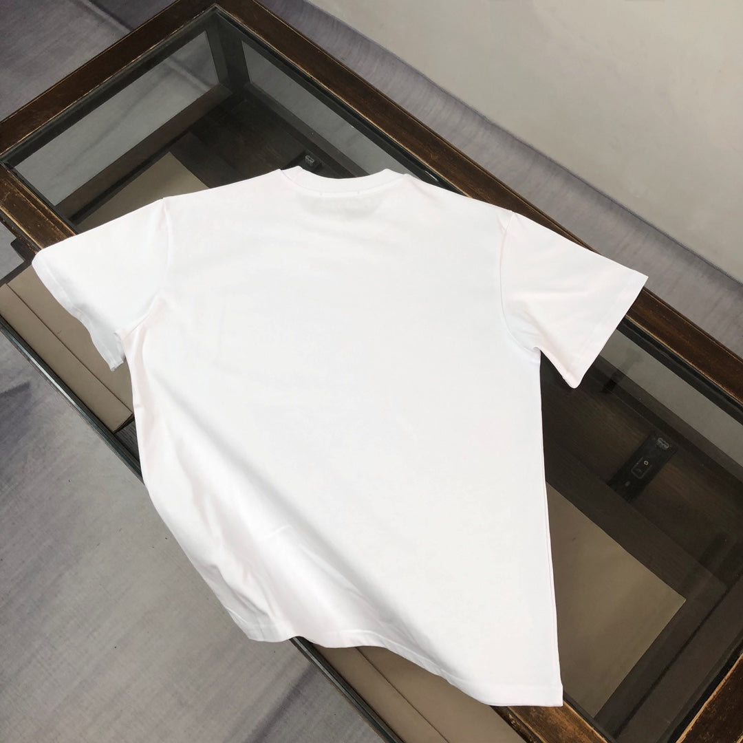 MONCLER T-Shirt – 2025 Couples Collection Logo Print – Black/White – Sizes S–XL