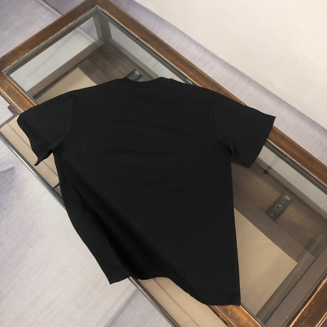 MONCLER T-Shirt – 2025 Couples Collection Logo Print – Black/White – Sizes S–XL
