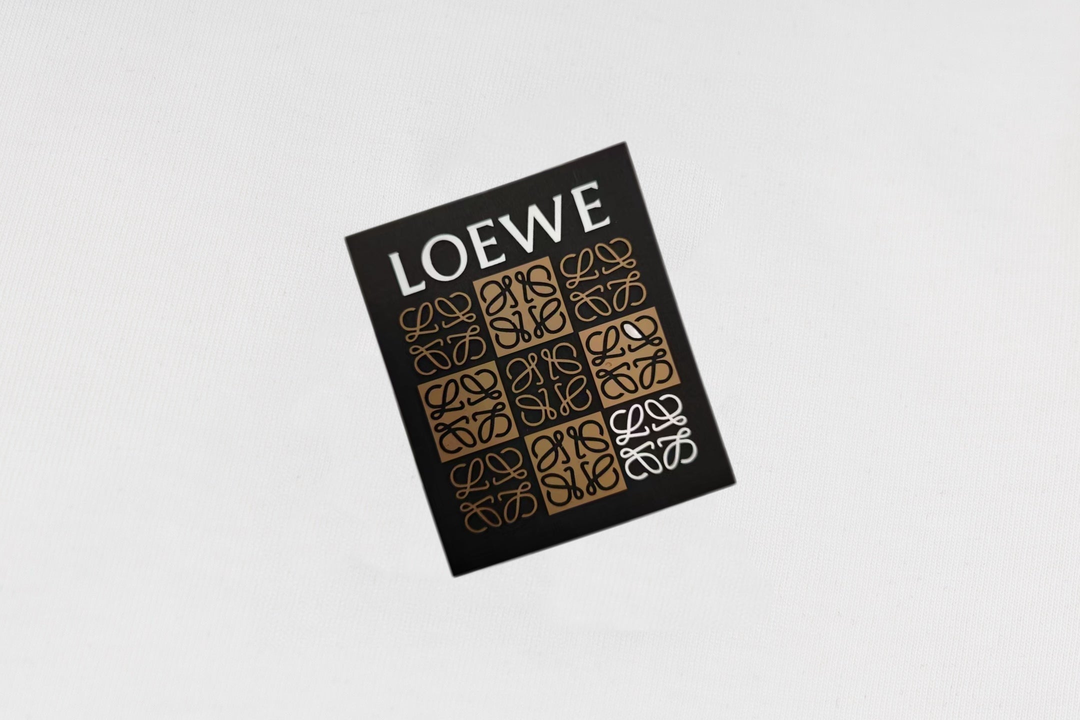 LOEWE 2025 Summer Logo Embroidered T-Shirt | Unisex | Black/White | S–XL