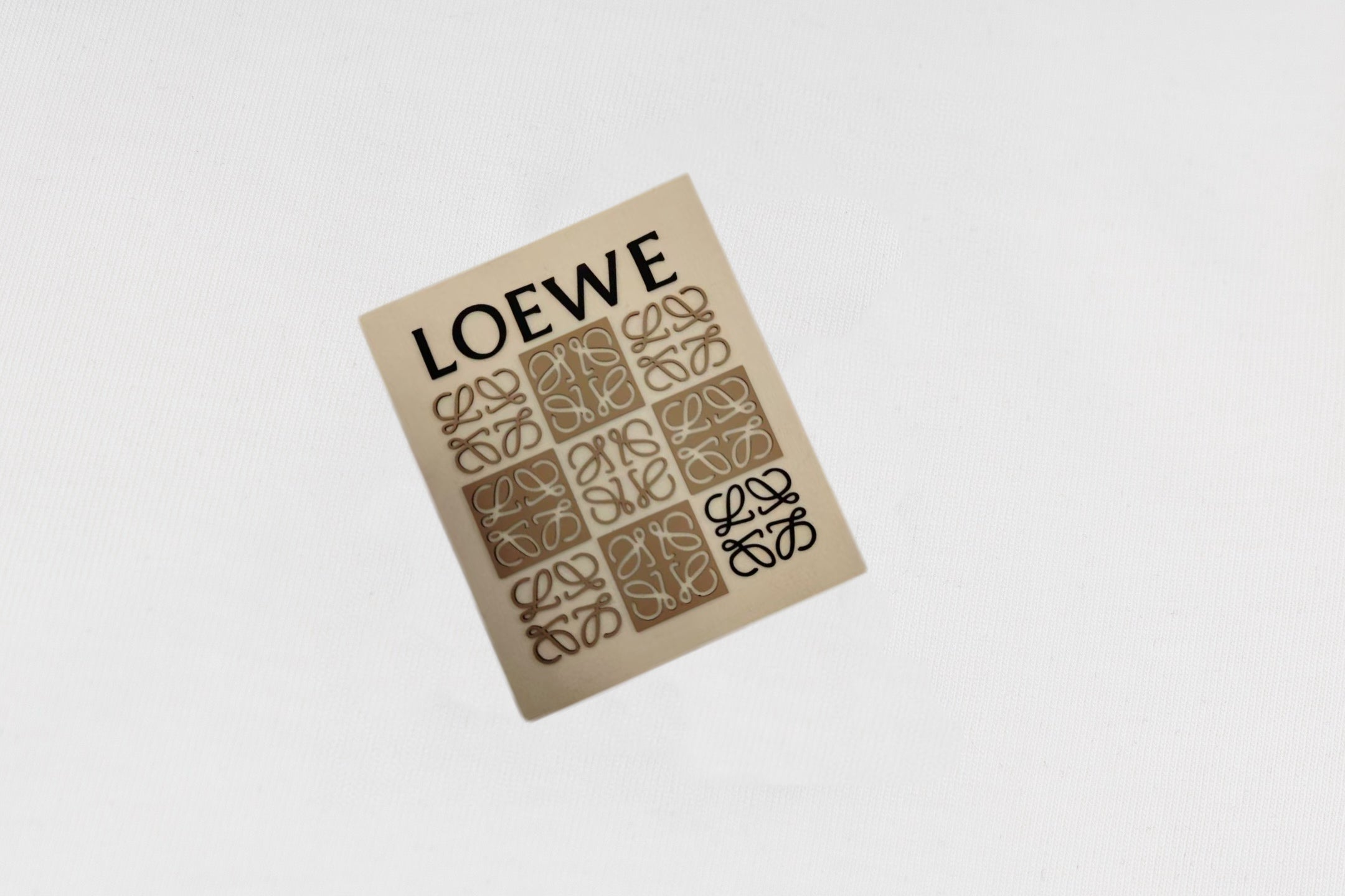LOEWE 2025 Summer Logo Embroidered T-Shirt | Unisex | Black/White | S–XL