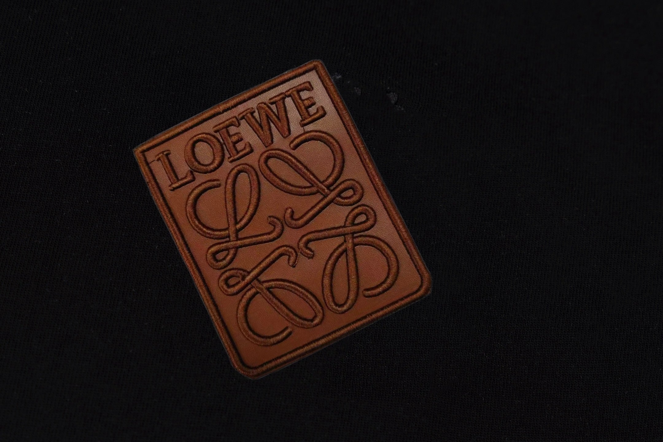 LOEWE 2025 Summer Logo Embroidered T-Shirt | Unisex | Black/White | S–XL