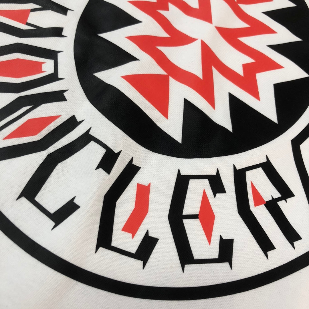MONCLER T-Shirt – 2025 Couples Collection Logo Graphic Print – Black/White/Dark Gray – Sizes S–XL