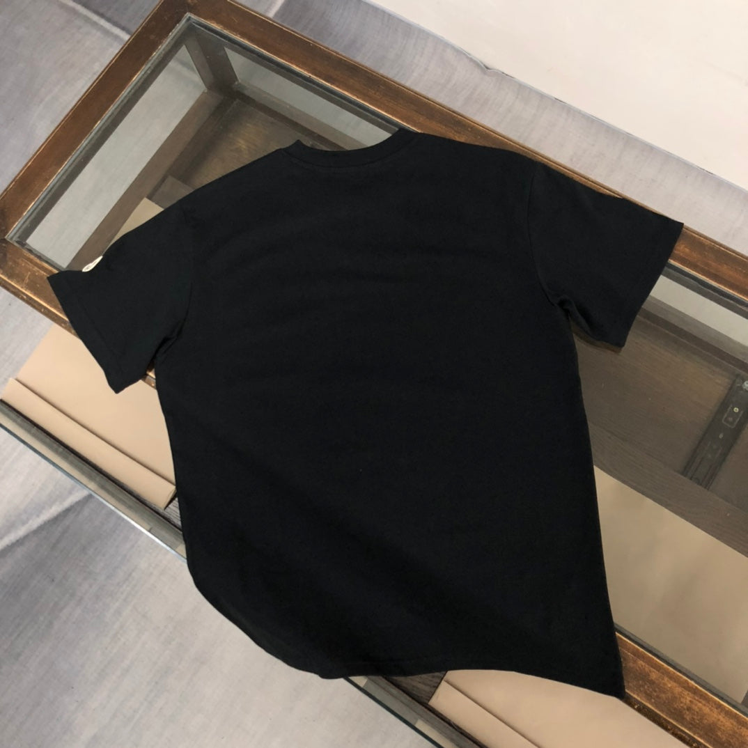MONCLER T-Shirt – New Custom Collection Graphic Logo Tee – Black/White – Sizes S–XL