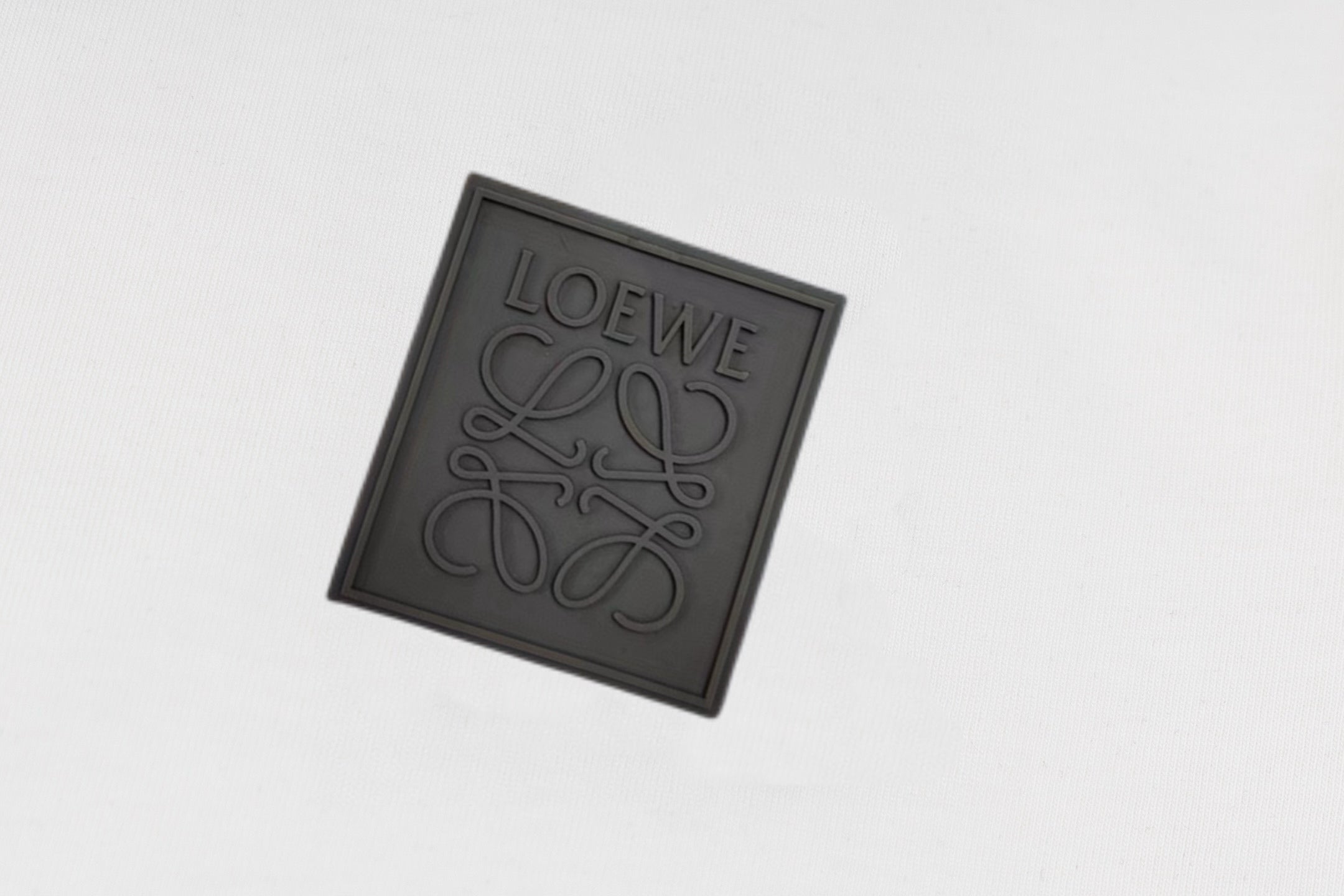LOEWE 2025 Summer Logo Embroidered T-Shirt | Unisex | Black/White | S–XL