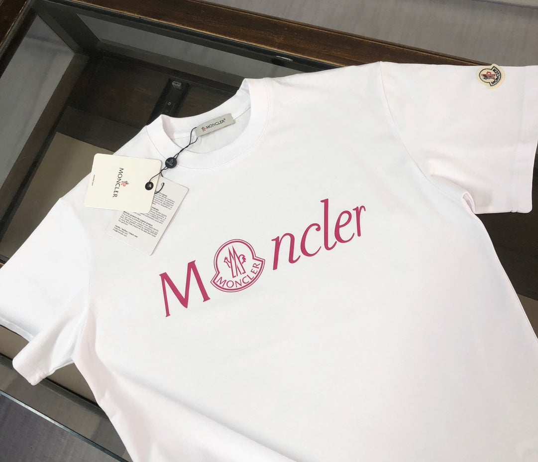 MONCLER 2025 New Couples Logo Print Crewneck T-Shirt S–XL