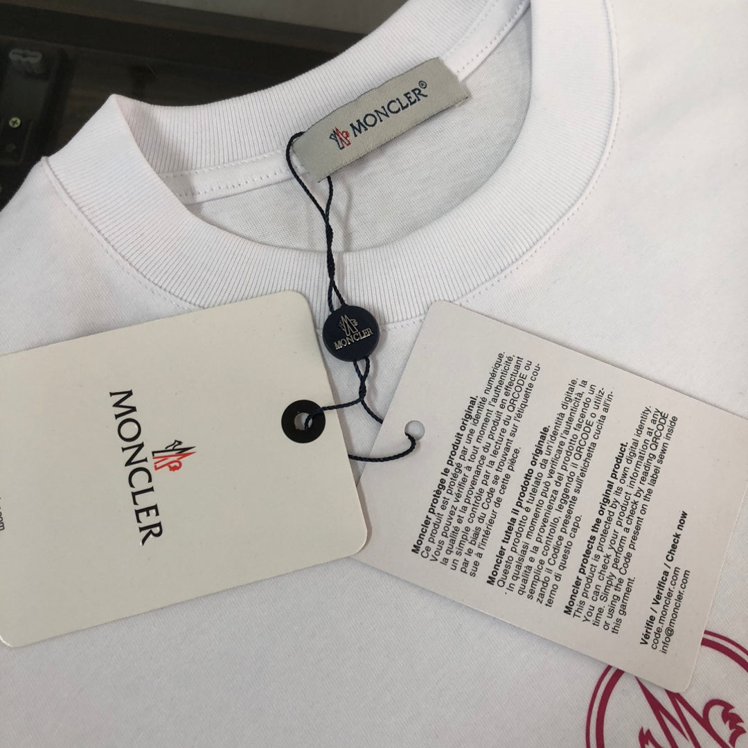 MONCLER 2025 New Couples Logo Print Crewneck T-Shirt S–XL