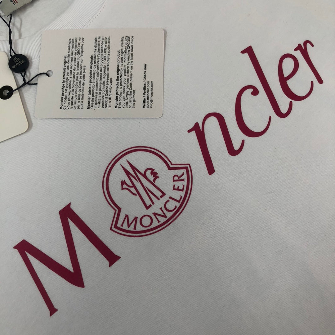 MONCLER 2025 New Couples Logo Print Crewneck T-Shirt S–XL