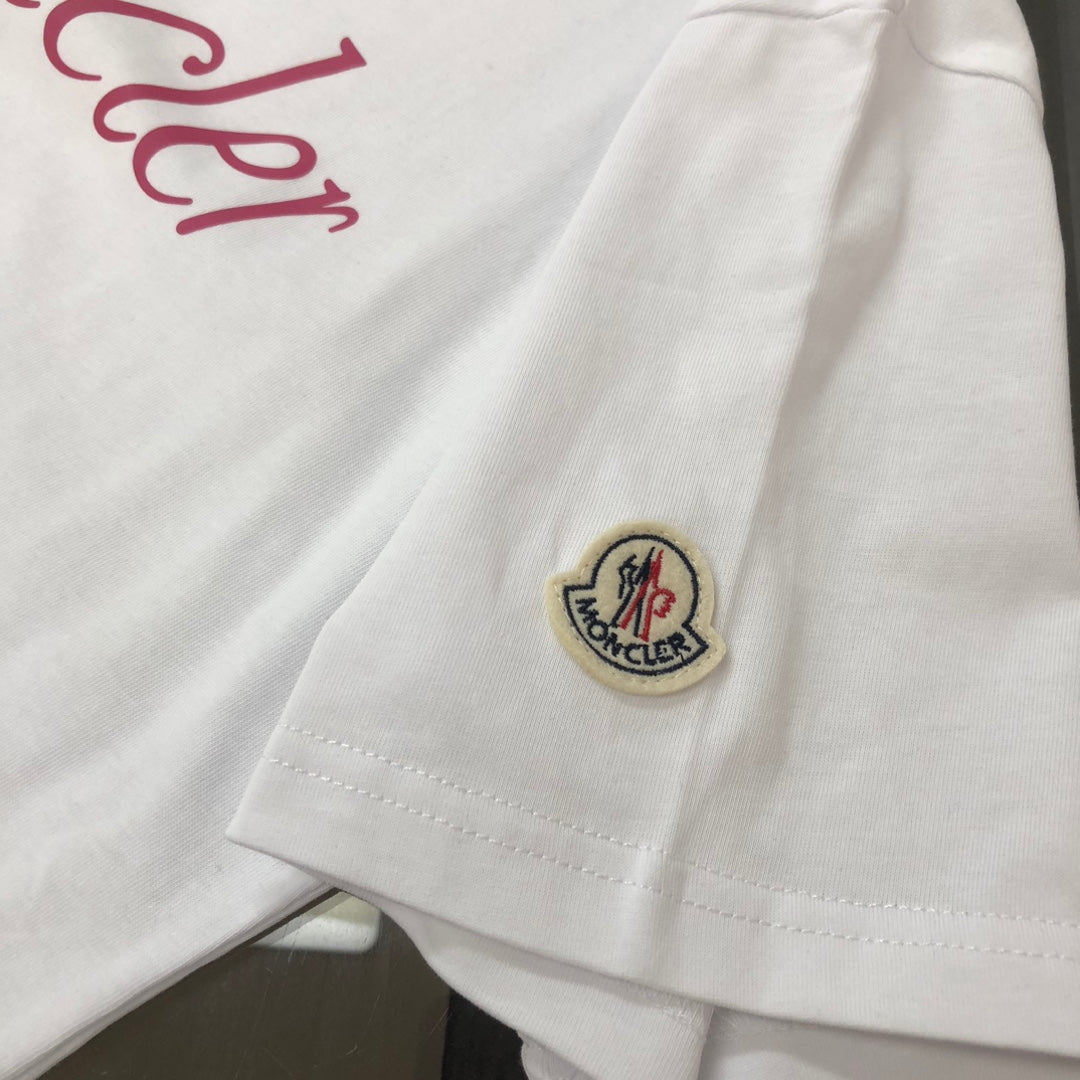 MONCLER 2025 New Couples Logo Print Crewneck T-Shirt S–XL