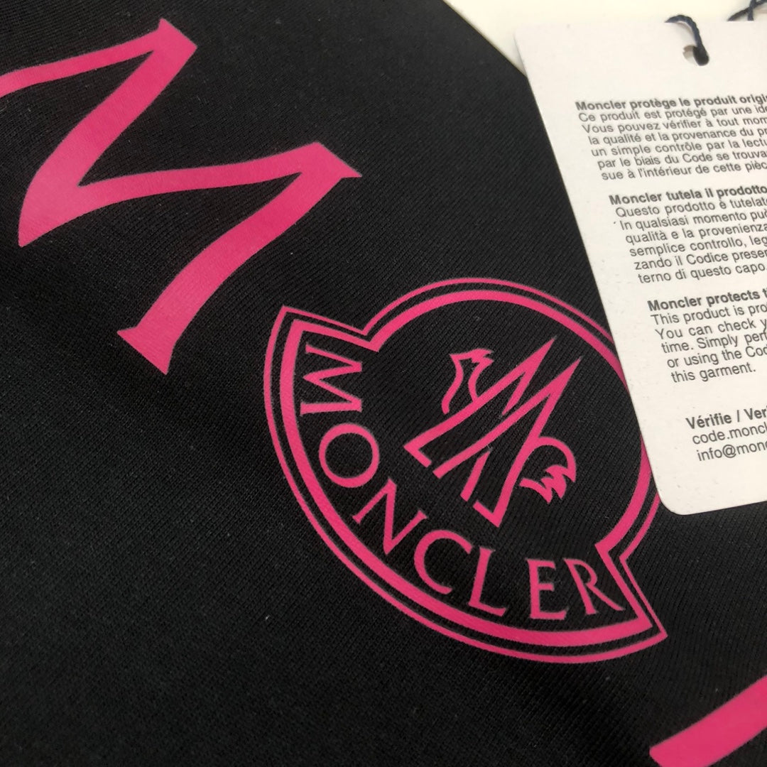 MONCLER 2025 New Couples Logo Print Crewneck T-Shirt S–XL
