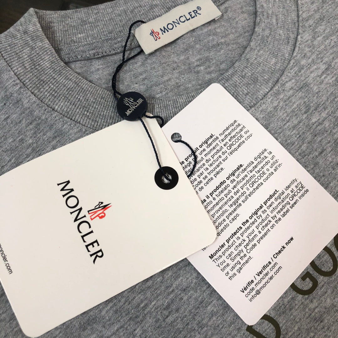 MONCLER 2025 New Couples Logo Print Graphic Crewneck T-Shirt S–XL