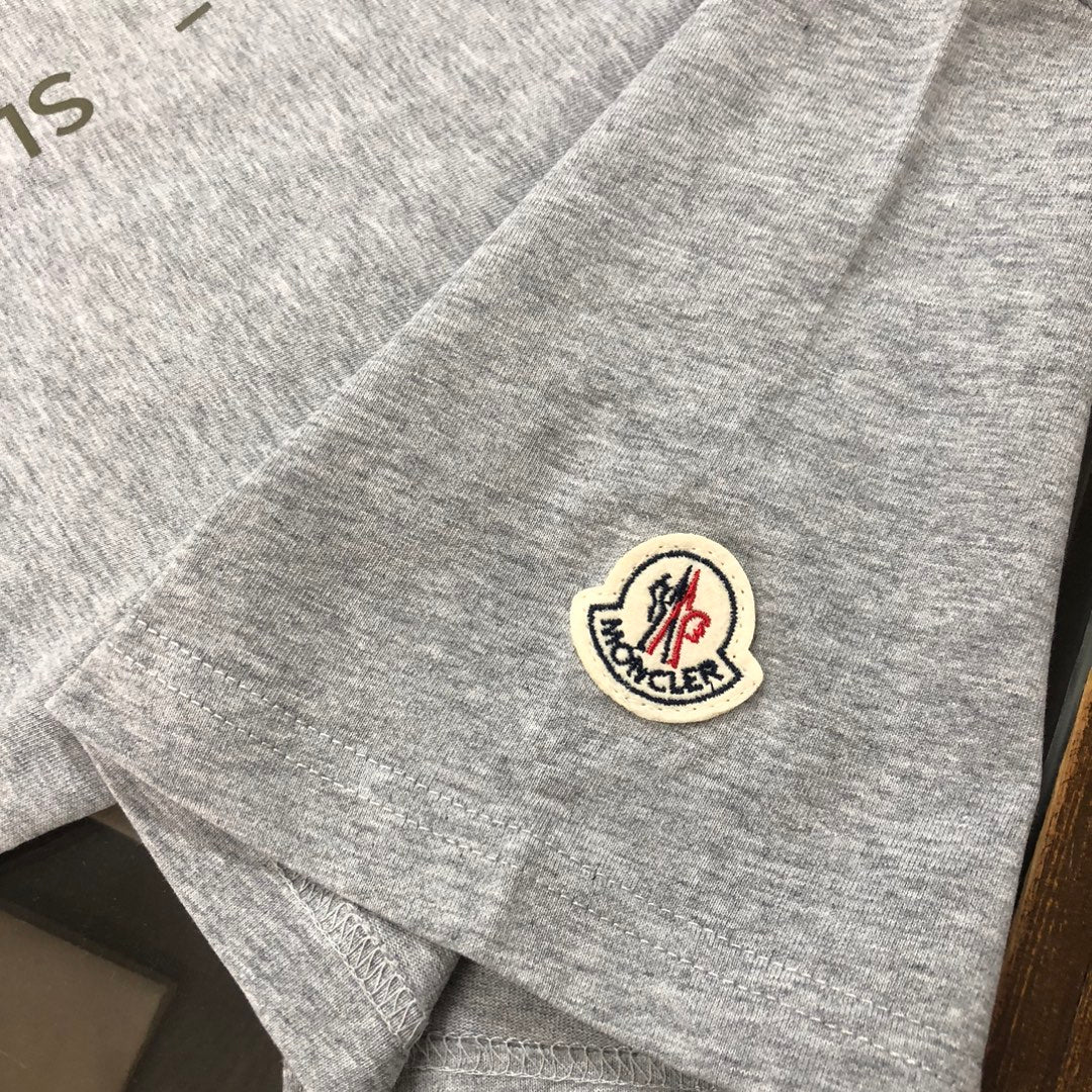 MONCLER 2025 New Couples Logo Print Graphic Crewneck T-Shirt S–XL